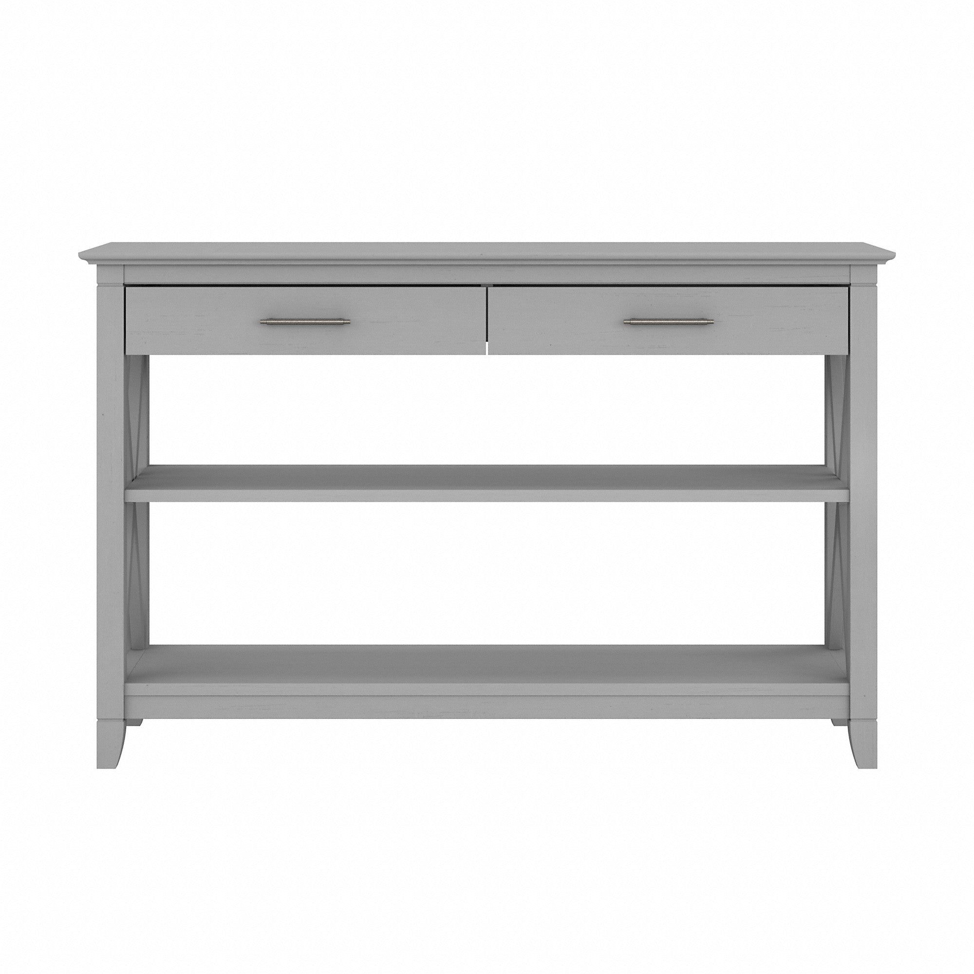 Bush Furniture Key West Console Table with Drawers and Shelves