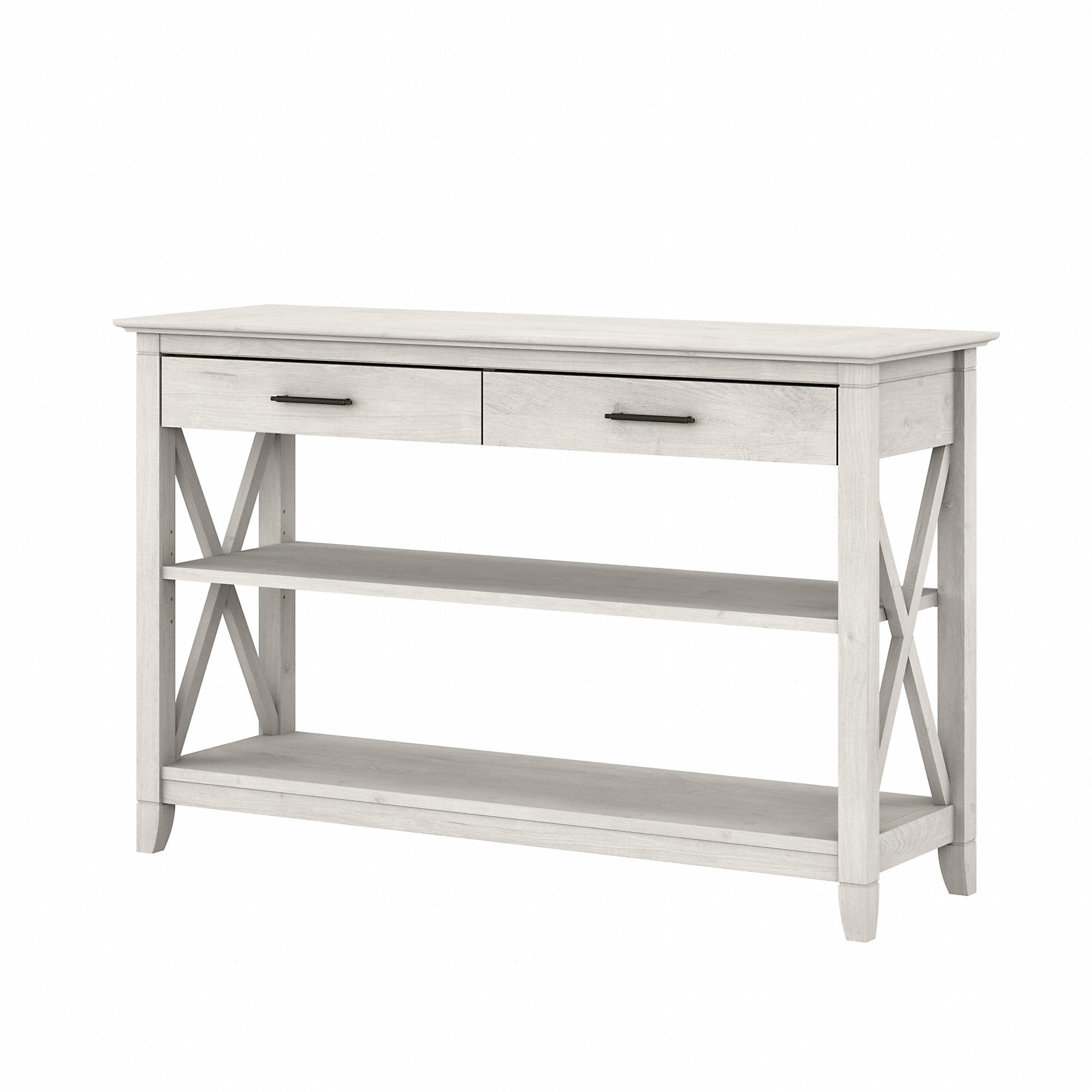 Bush Furniture Key West Console Table with Drawers and Shelves