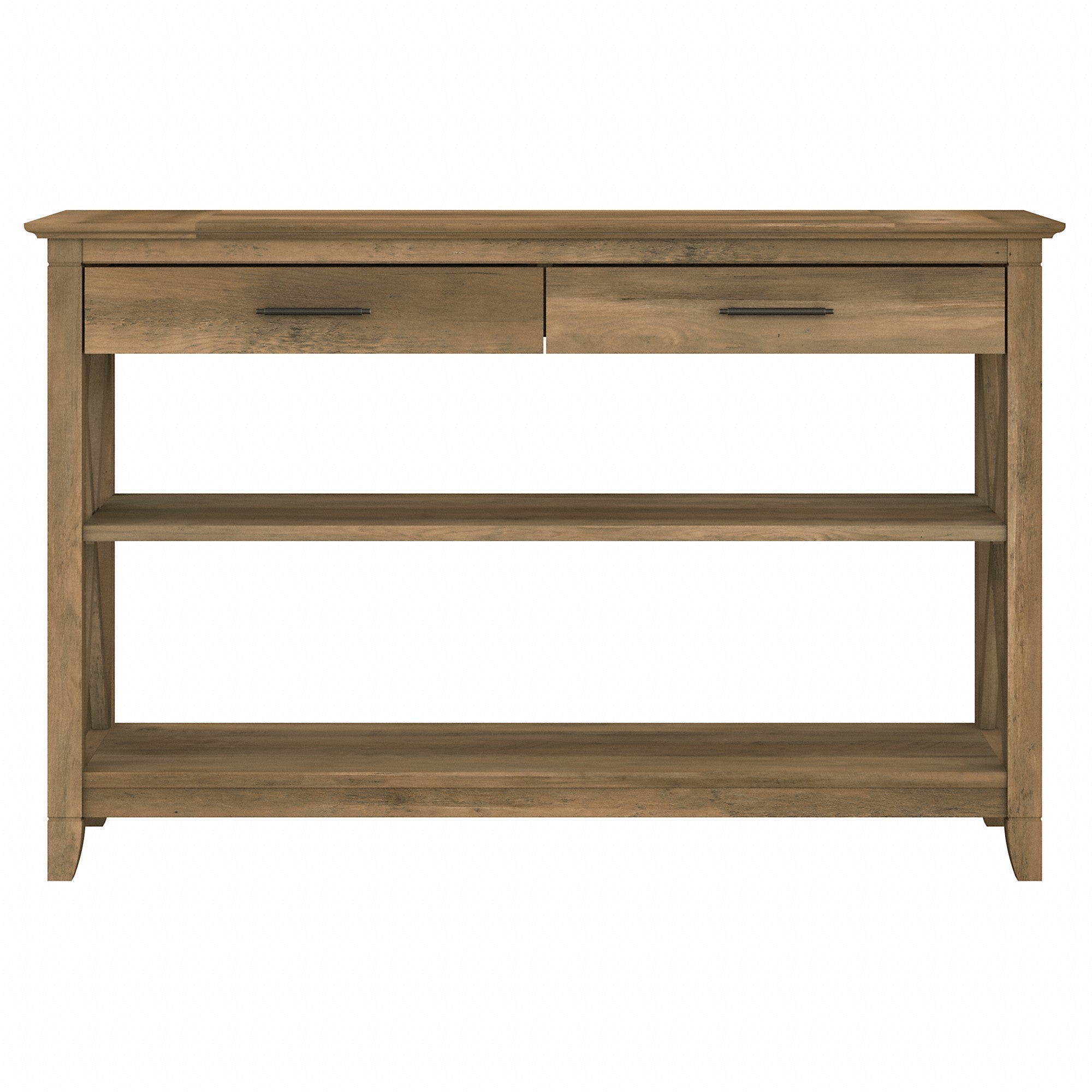 Bush Furniture Key West Console Table with Drawers and Shelves