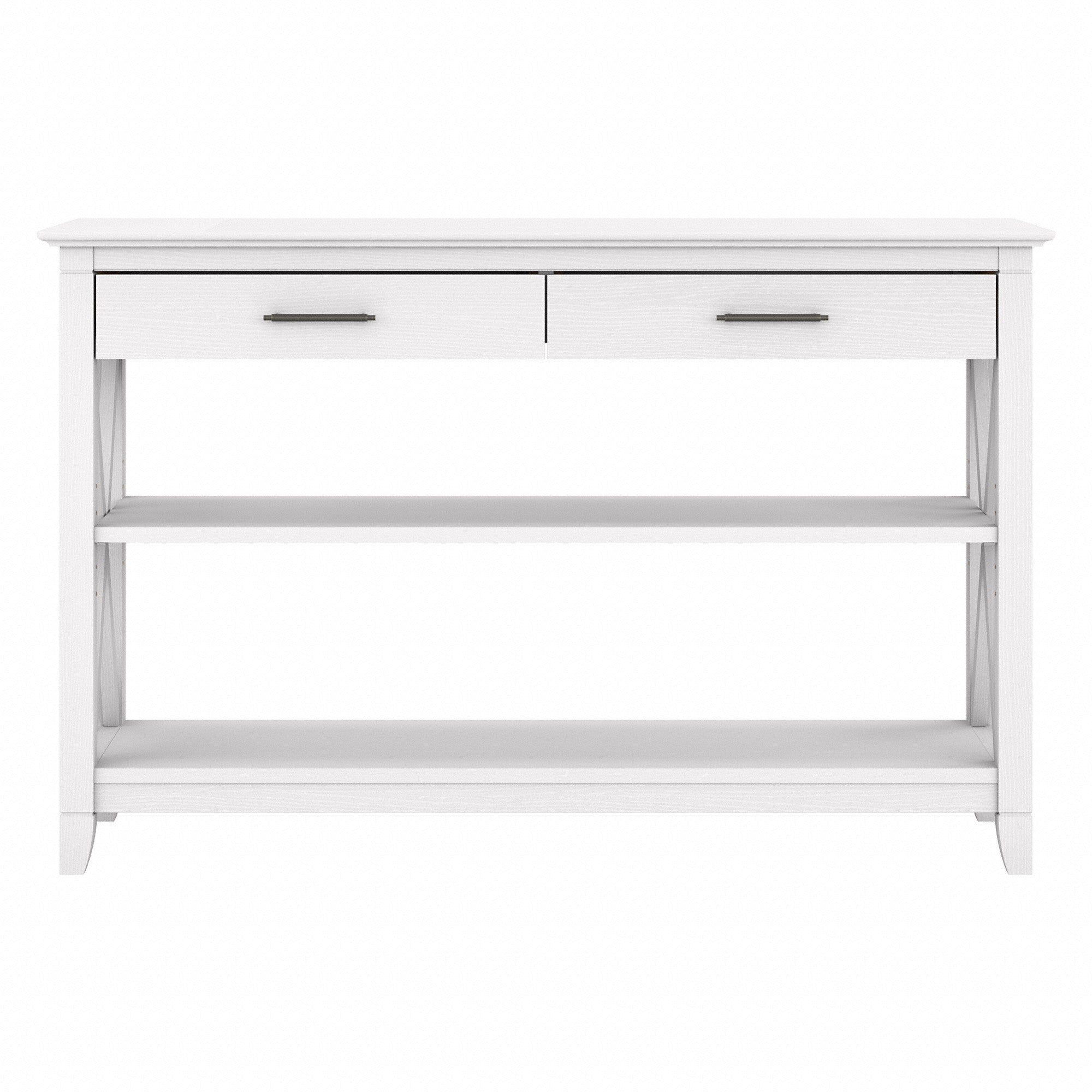 Bush Furniture Key West Console Table with Drawers and Shelves