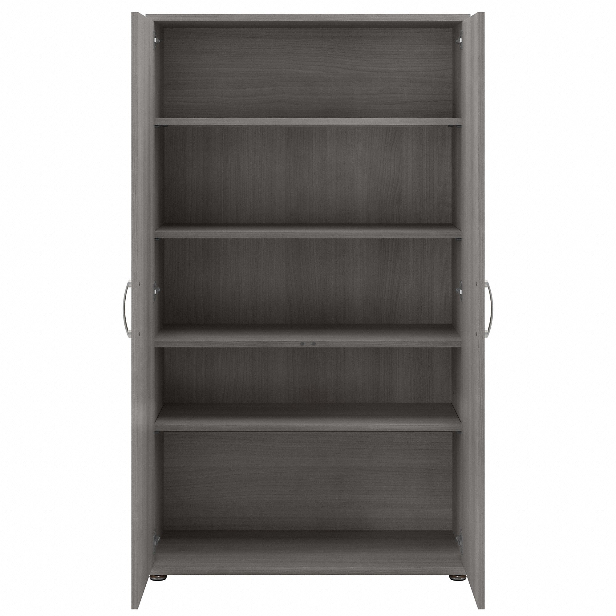 Bush Business Furniture Universal Tall Linen Cabinet with Doors and Shelves