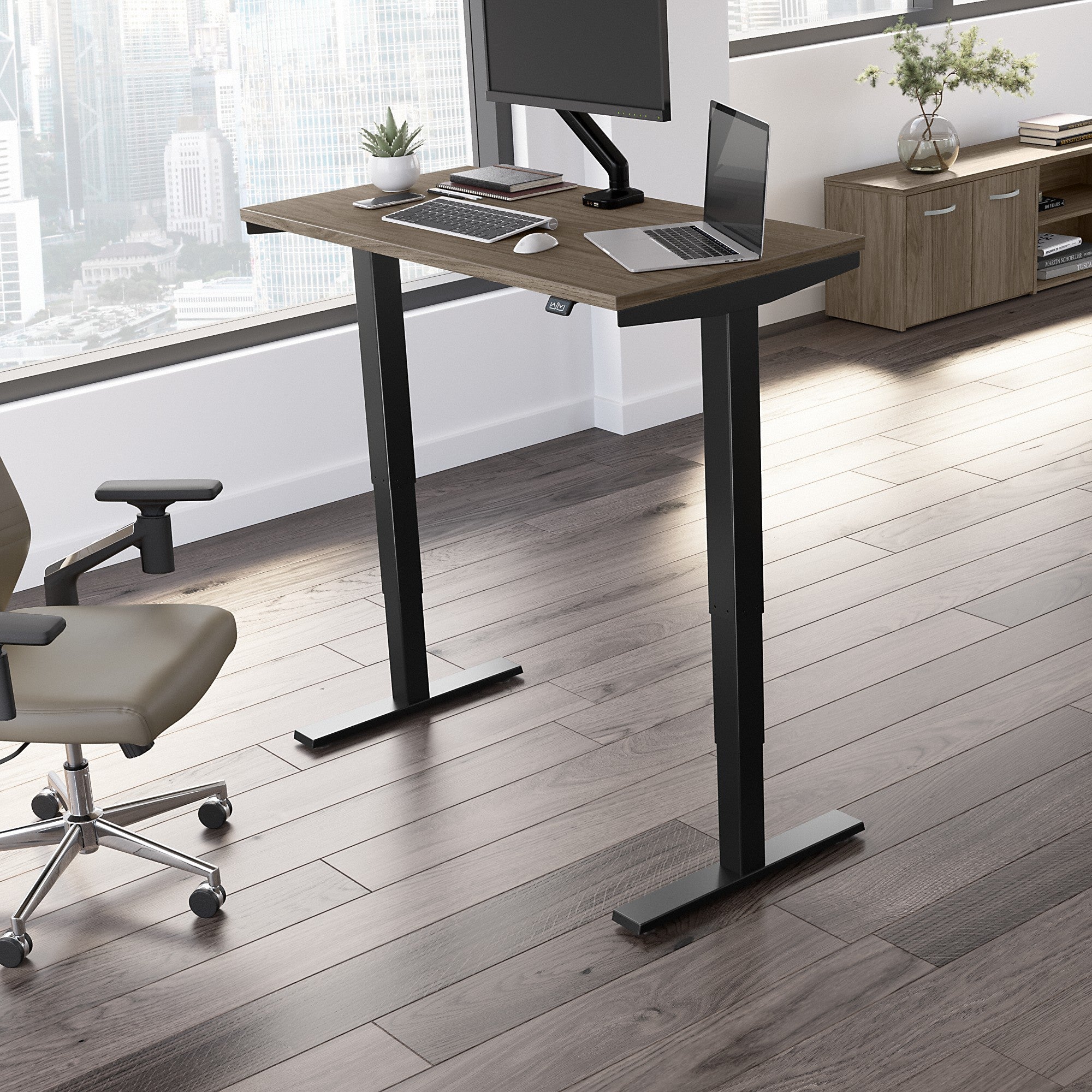 Move 40 Series by Bush Business Furniture 48W x 24D Electric Height Adjustable Standing Desk