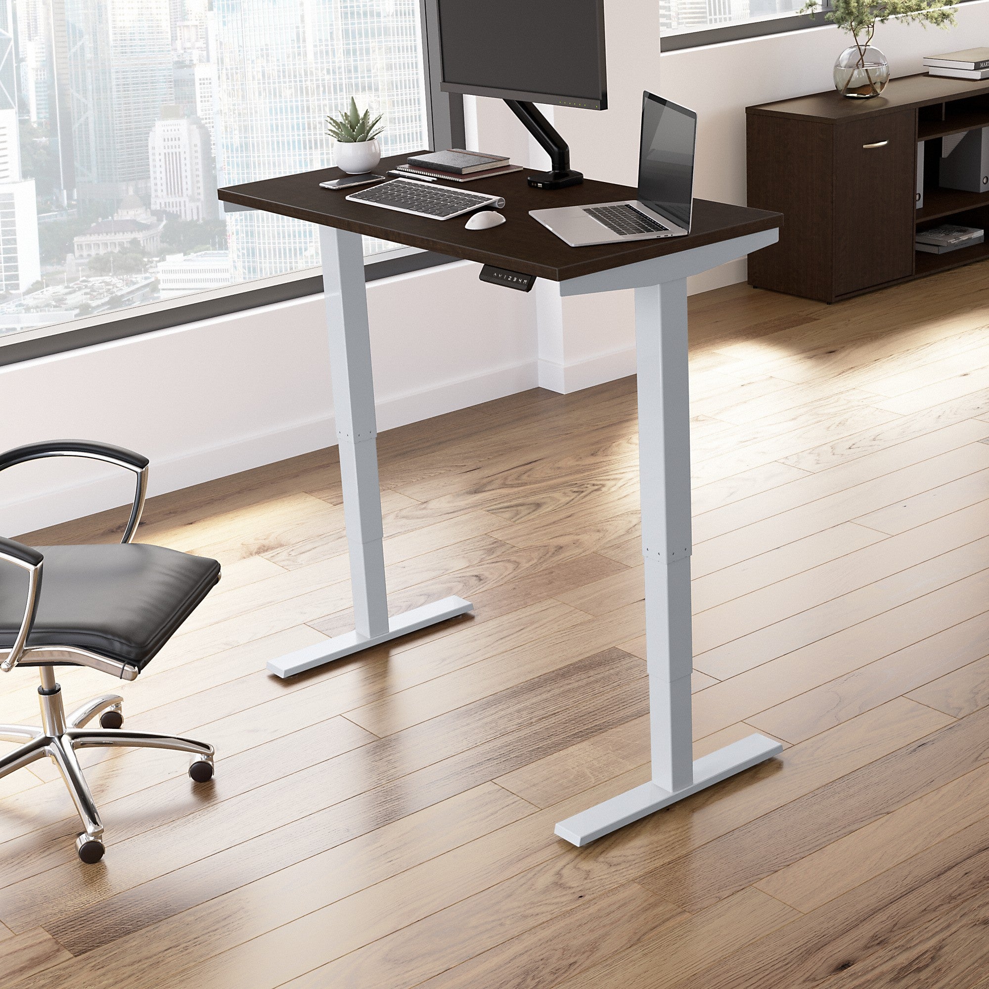 Move 40 Series by Bush Business Furniture 48W x 24D Electric Height Adjustable Standing Desk