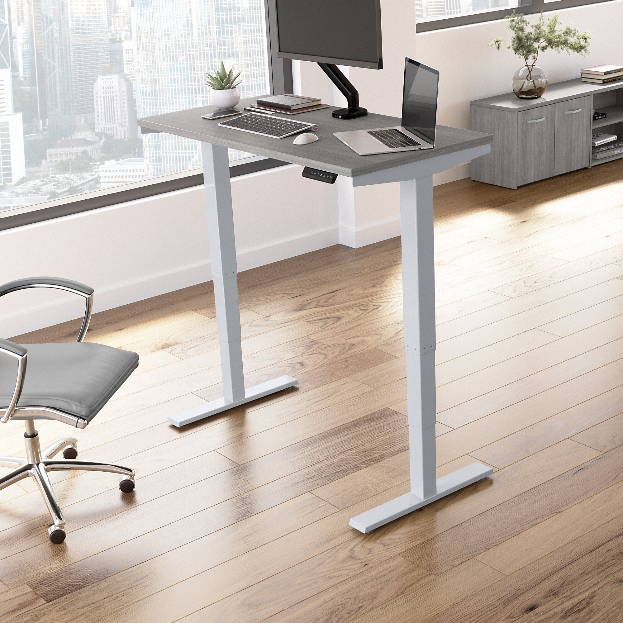 Move 40 Series by Bush Business Furniture 48W x 24D Electric Height Adjustable Standing Desk