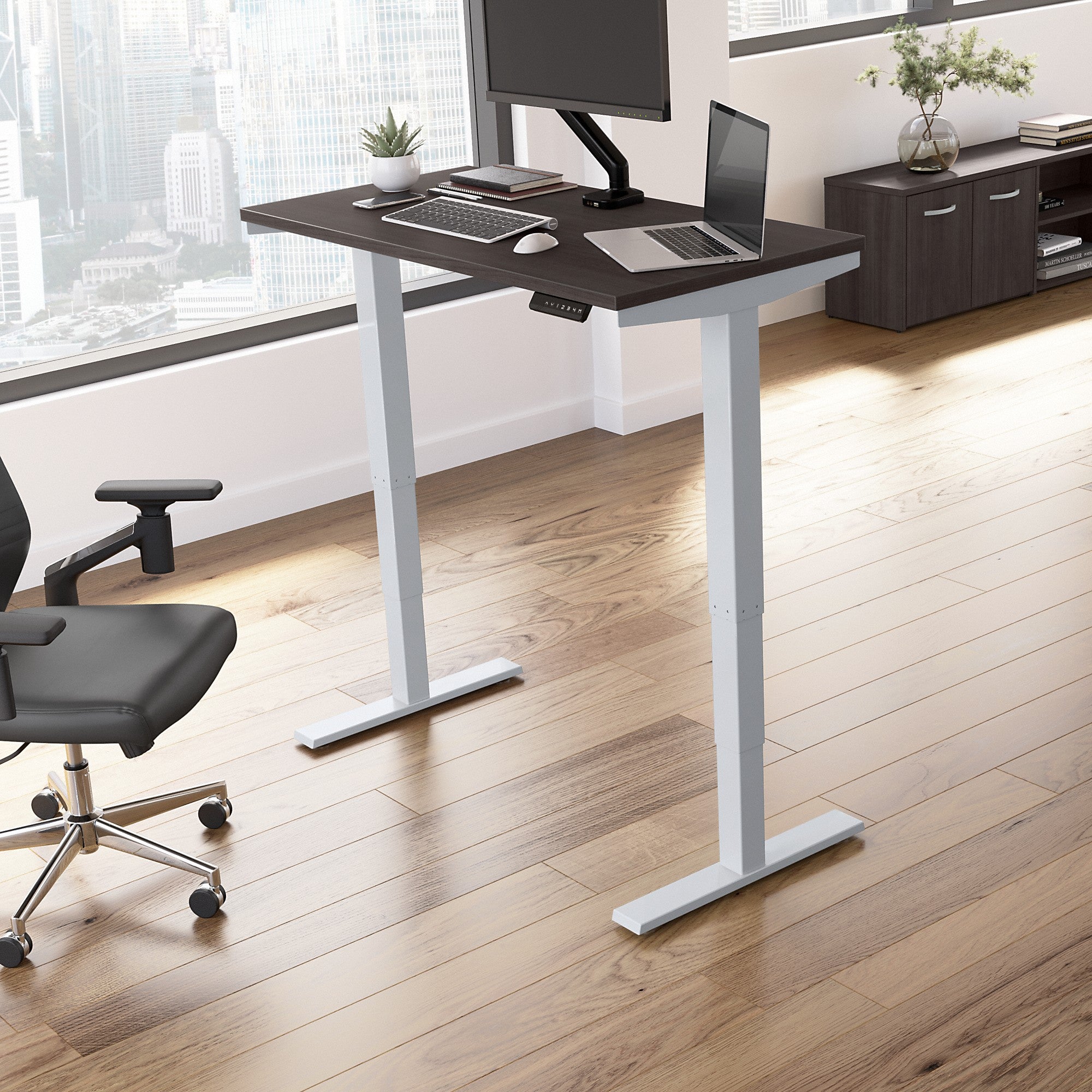 Move 40 Series by Bush Business Furniture 48W x 24D Electric Height Adjustable Standing Desk