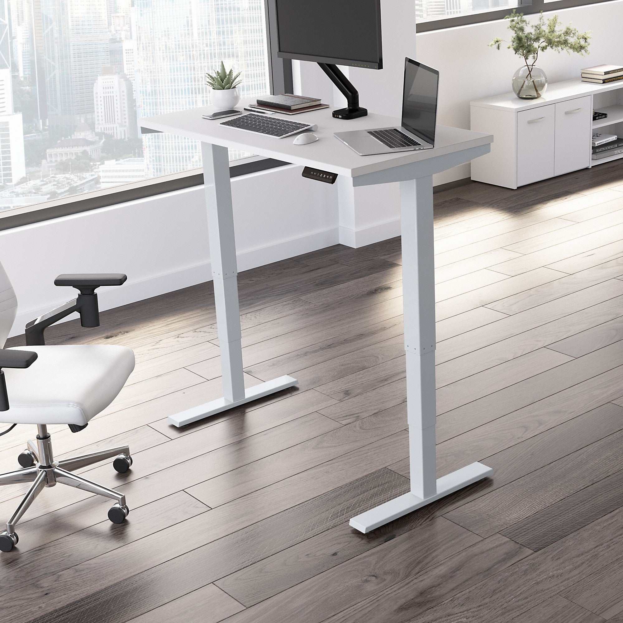 Move 40 Series by Bush Business Furniture 48W x 24D Electric Height Adjustable Standing Desk