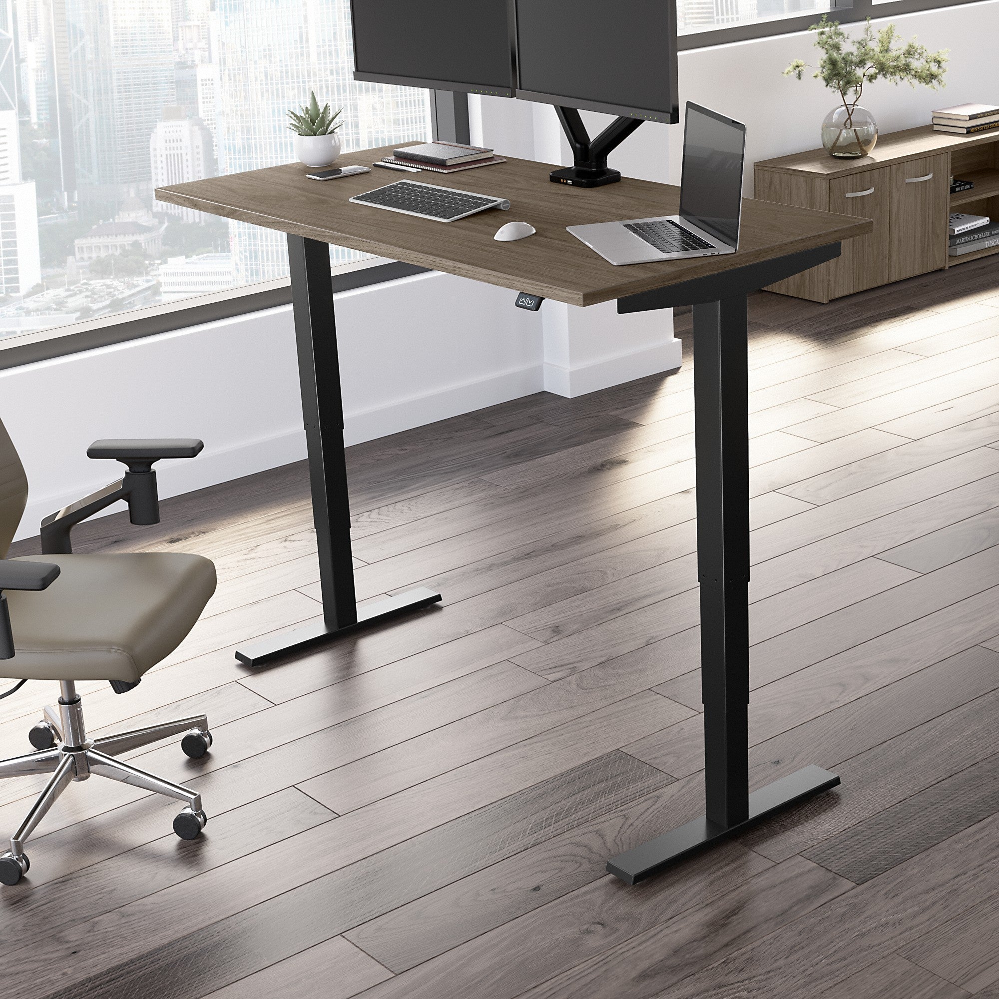 Move 40 Series by Bush Business Furniture 60W x 30D Electric Height Adjustable Standing Desk