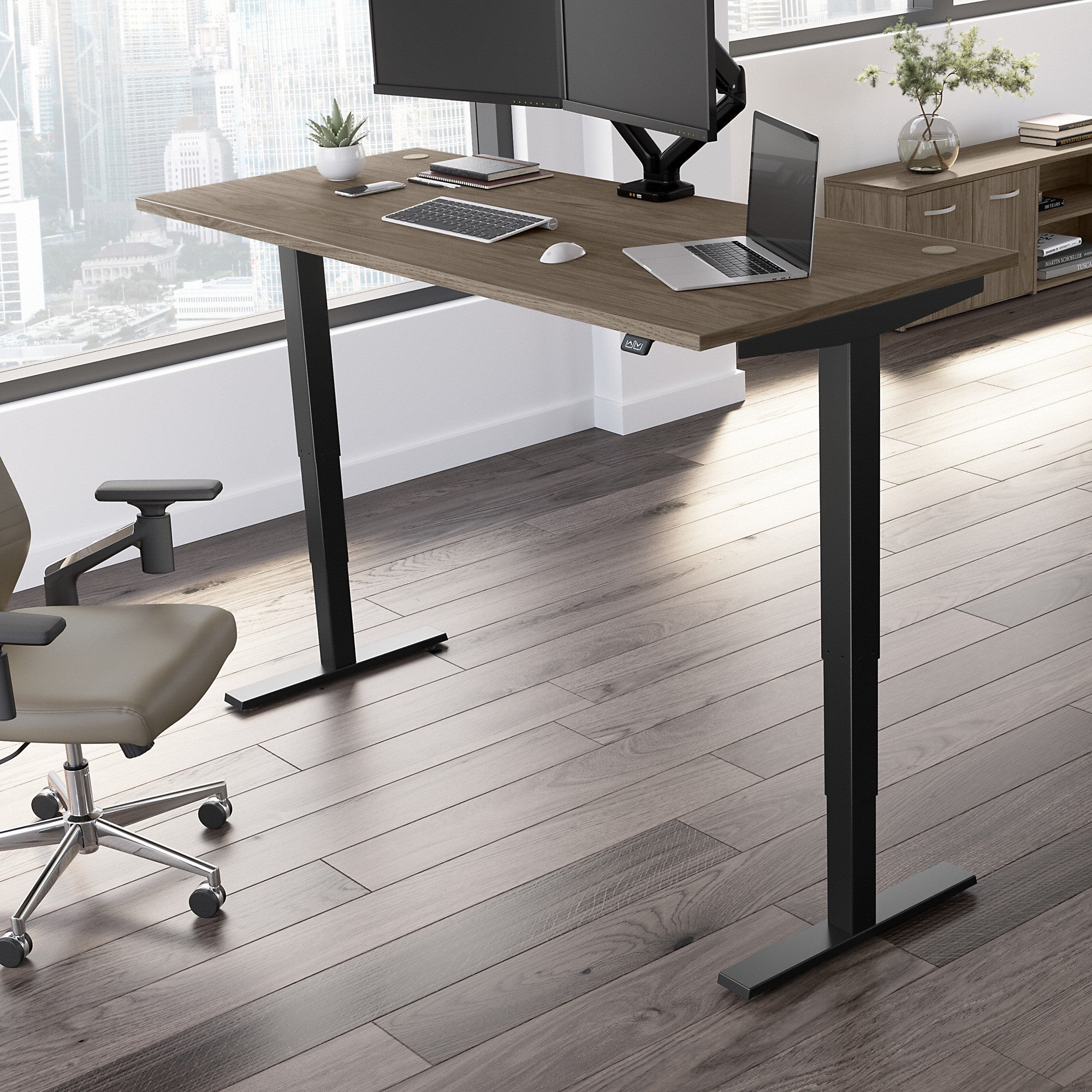 Move 40 Series by Bush Business Furniture 72W x 30D Electric Height Adjustable Standing Desk