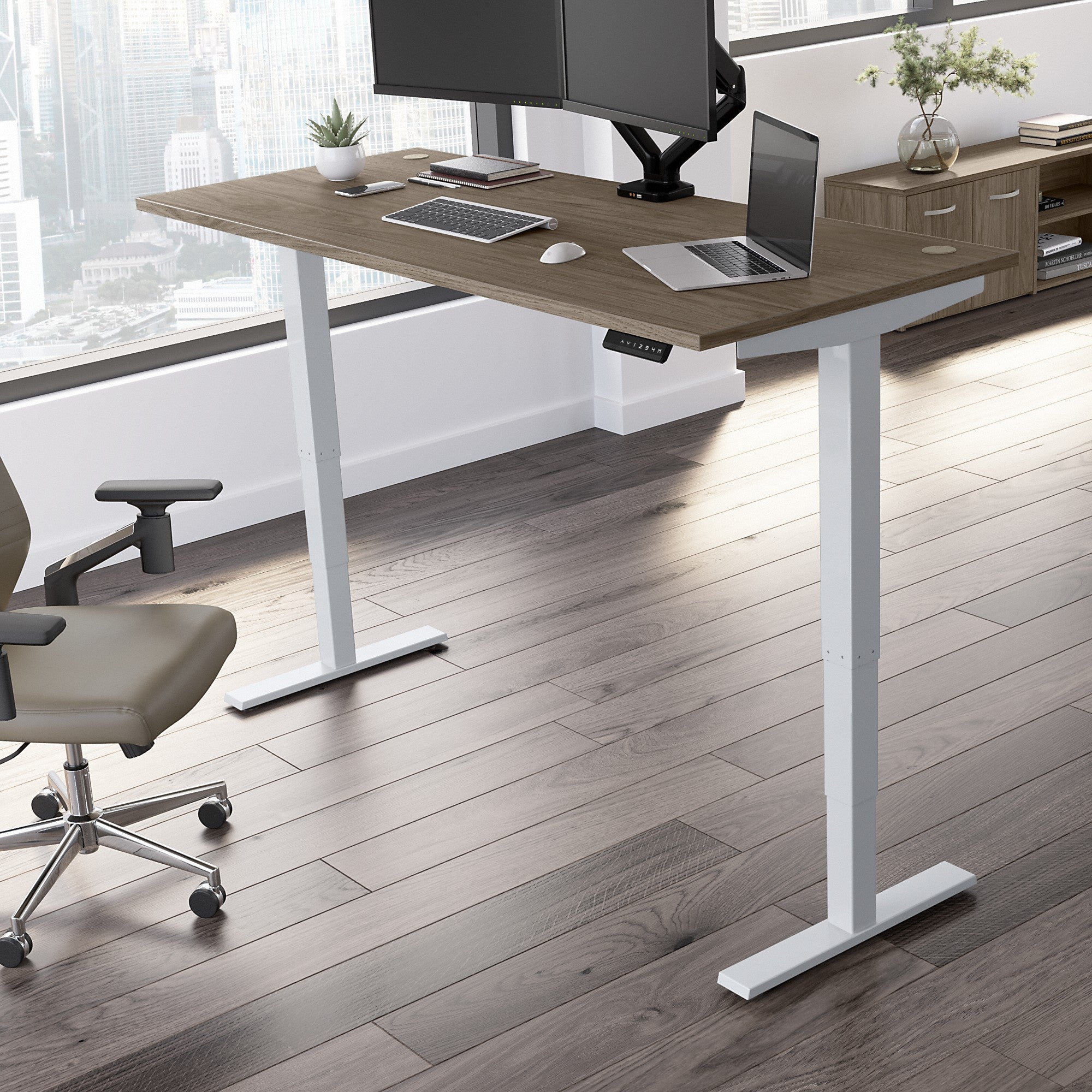 Move 40 Series by Bush Business Furniture 72W x 30D Electric Height Adjustable Standing Desk