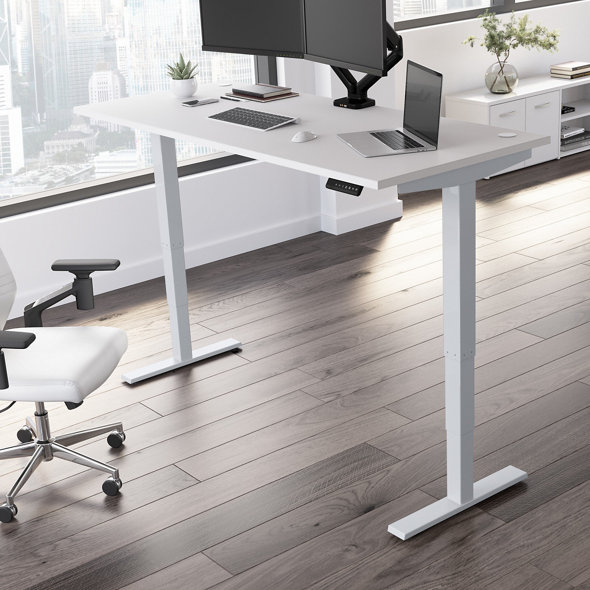 Move 40 Series by Bush Business Furniture 72W x 30D Electric Height Adjustable Standing Desk