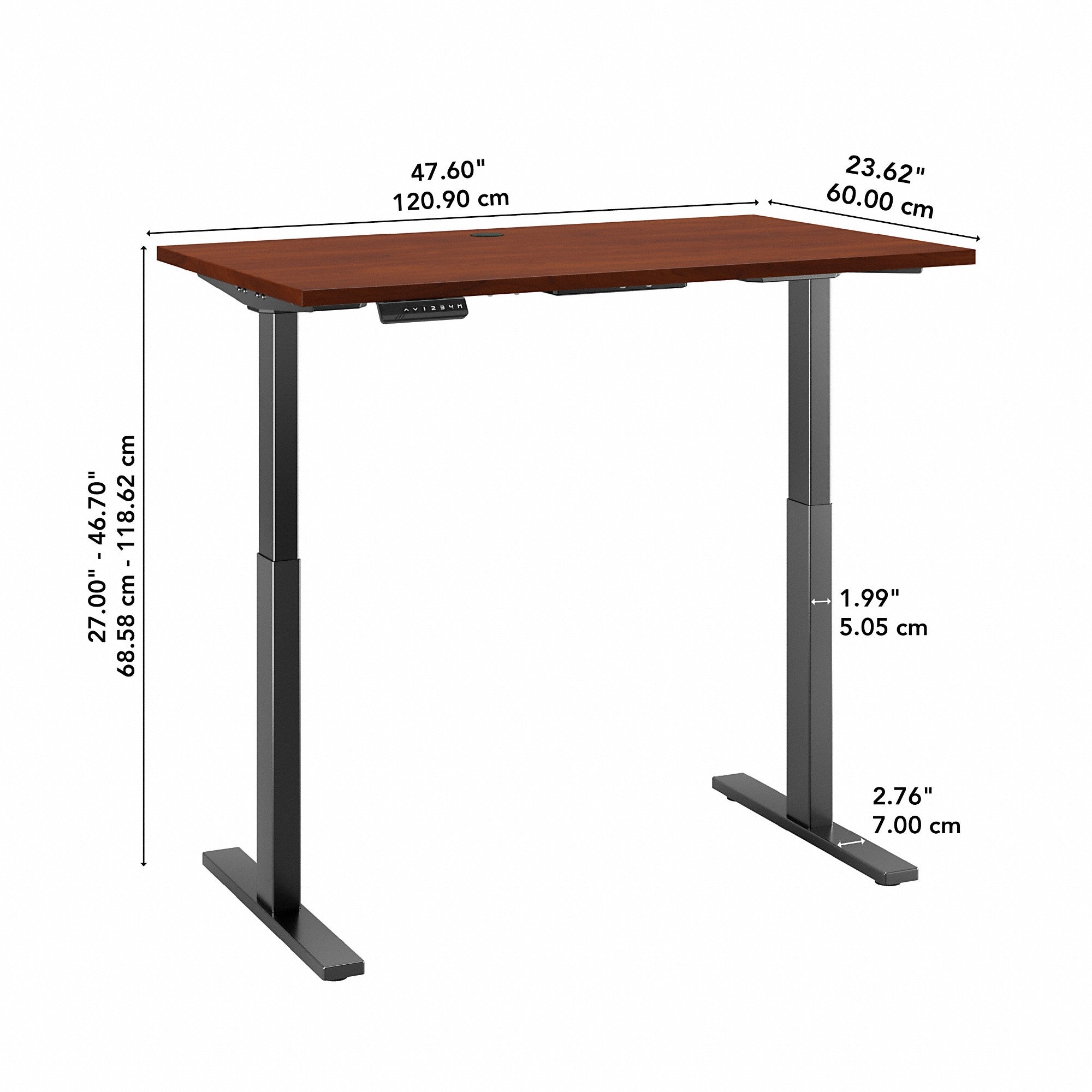 Move 60 Series by Bush Business Furniture 48W x 24D Height Adjustable Standing Desk