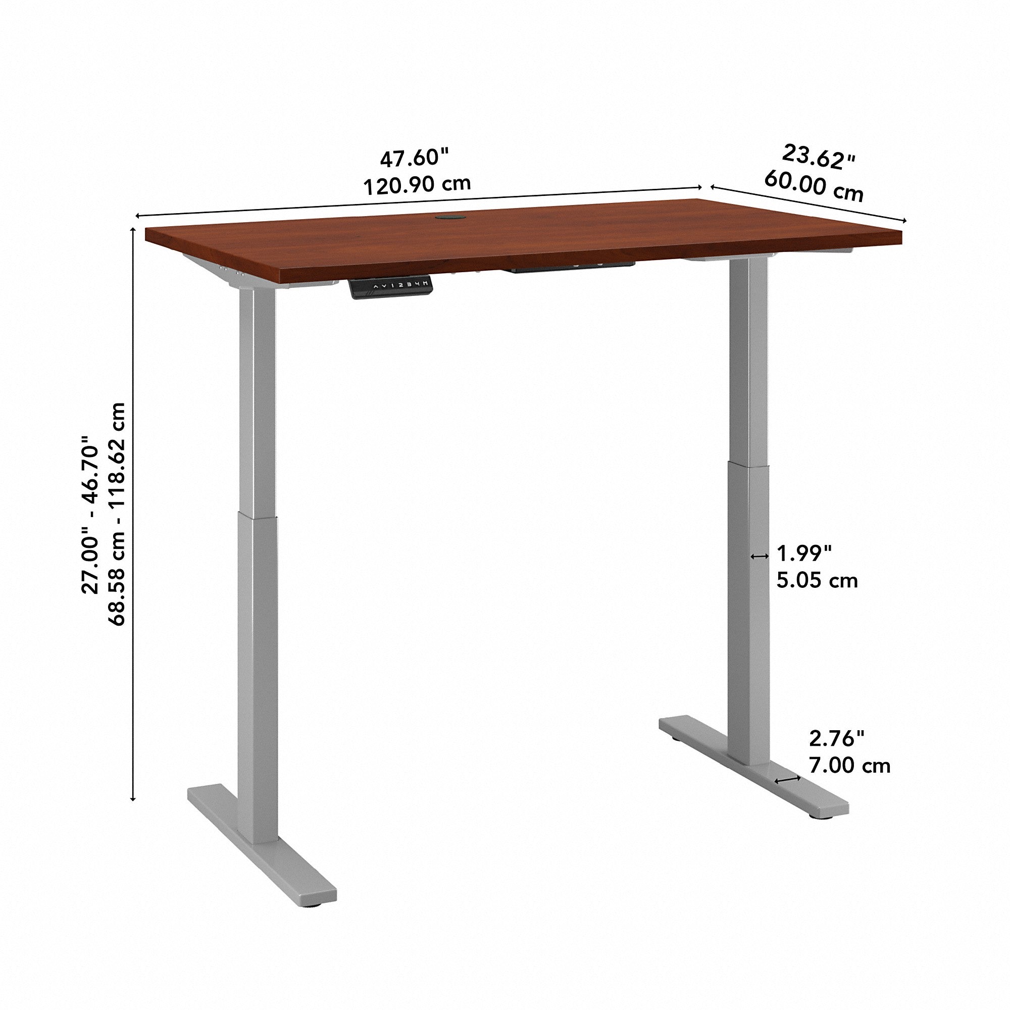 Move 60 Series by Bush Business Furniture 48W x 24D Height Adjustable Standing Desk