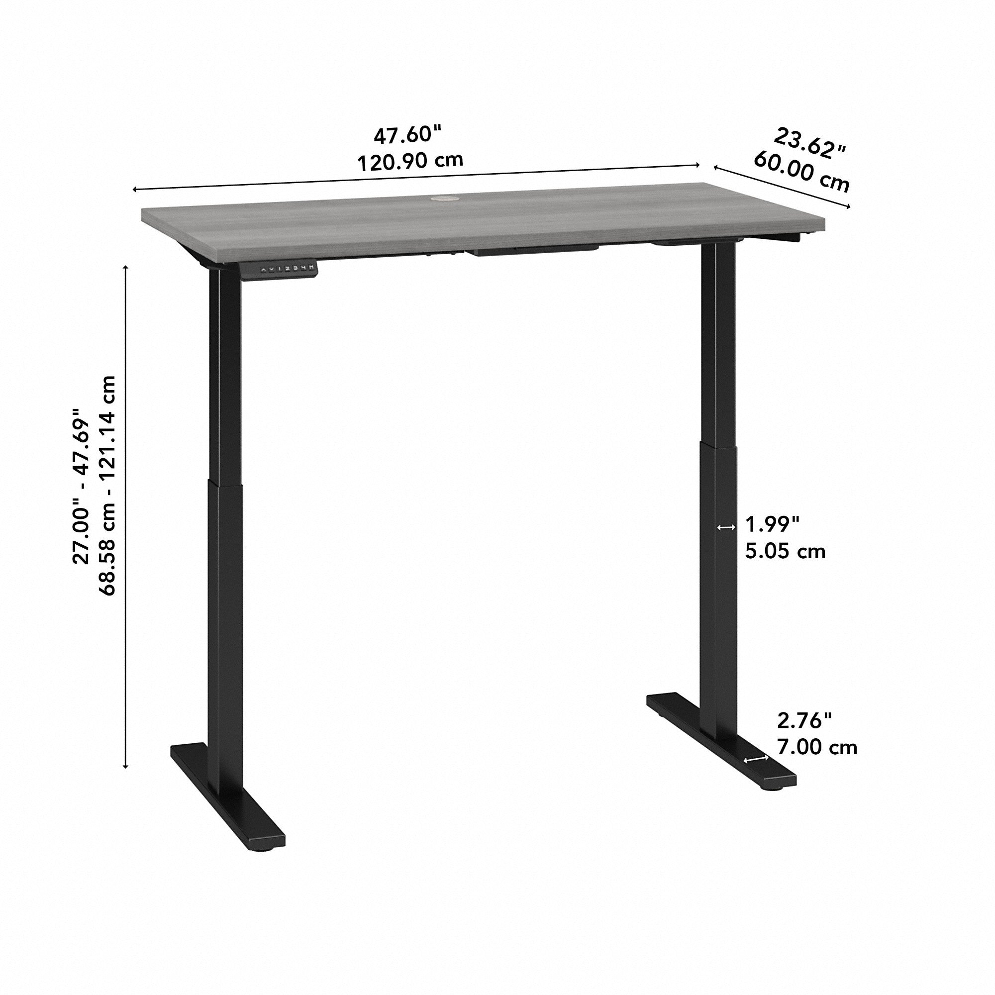 Move 60 Series by Bush Business Furniture 48W x 24D Electric Height Adjustable Standing Desk