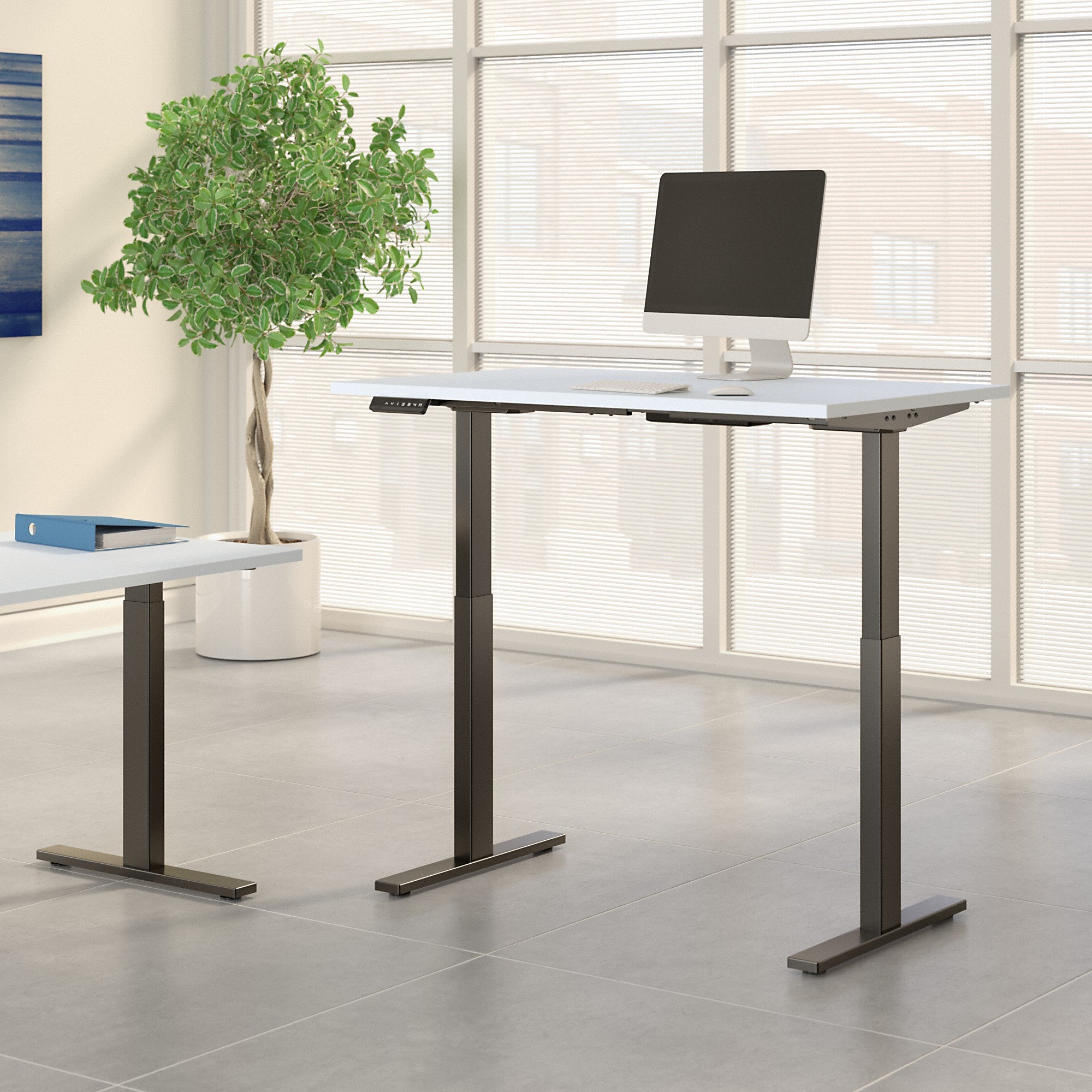 Move 60 Series by Bush Business Furniture 48W x 24D Electric Height Adjustable Standing Desk