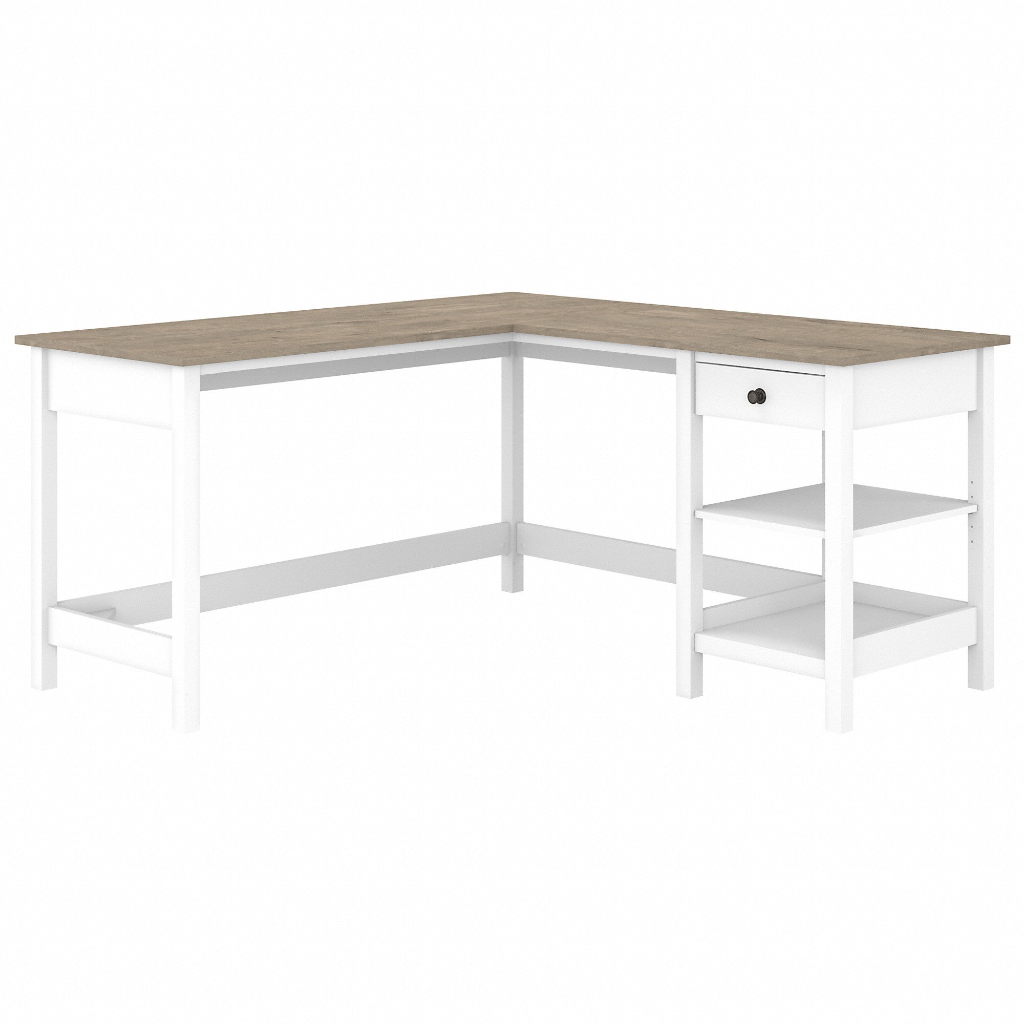 Bush Furniture Mayfield 60W L Shaped Computer Desk with Storage