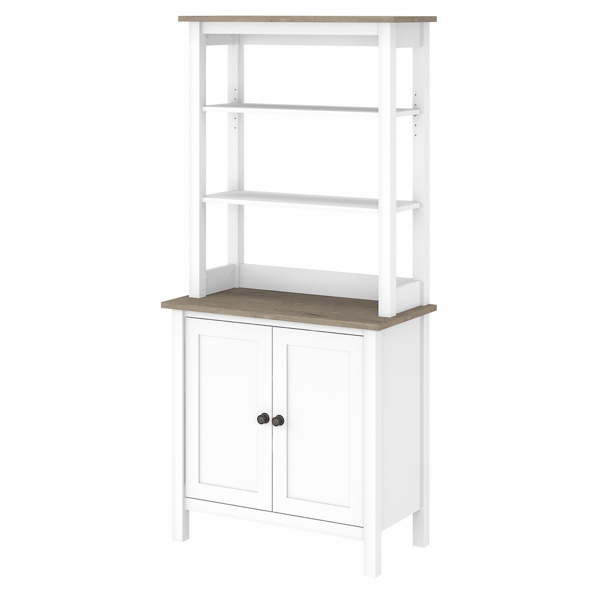 Bush Furniture Mayfield 5 Shelf Bookcase with Doors