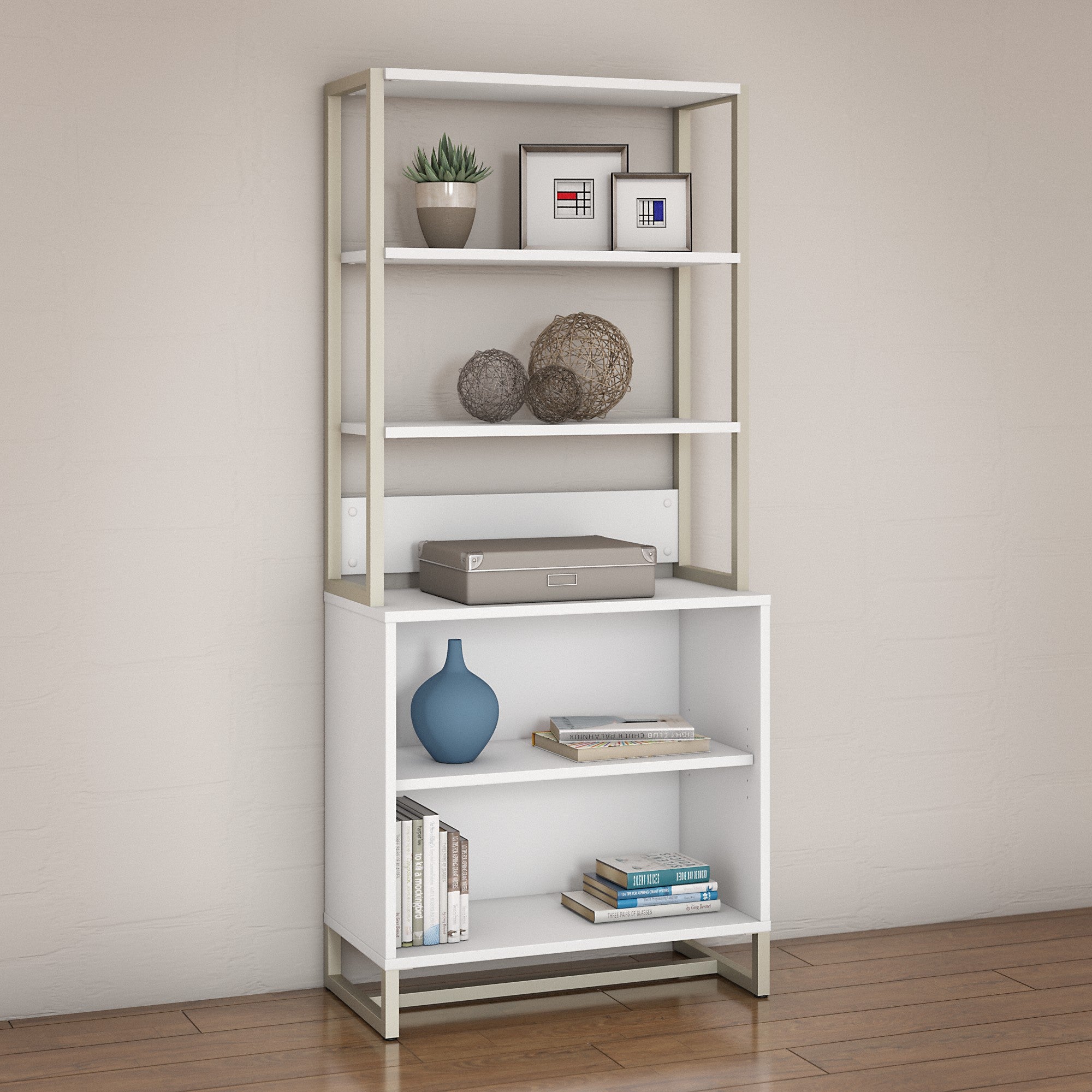 Office by kathy ireland® Method Bookcase with Hutch