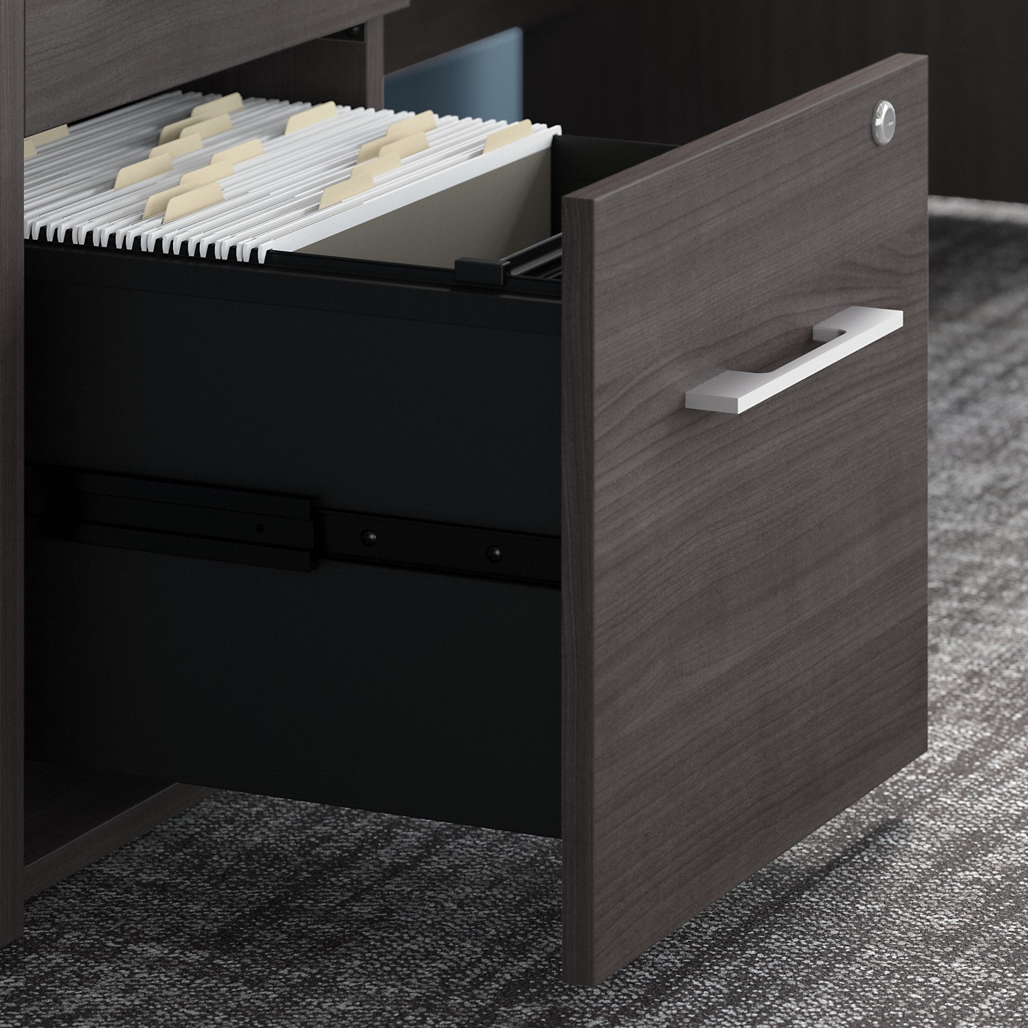 Bush Business Furniture Office 500 72W U Shaped Executive Desk with Drawers