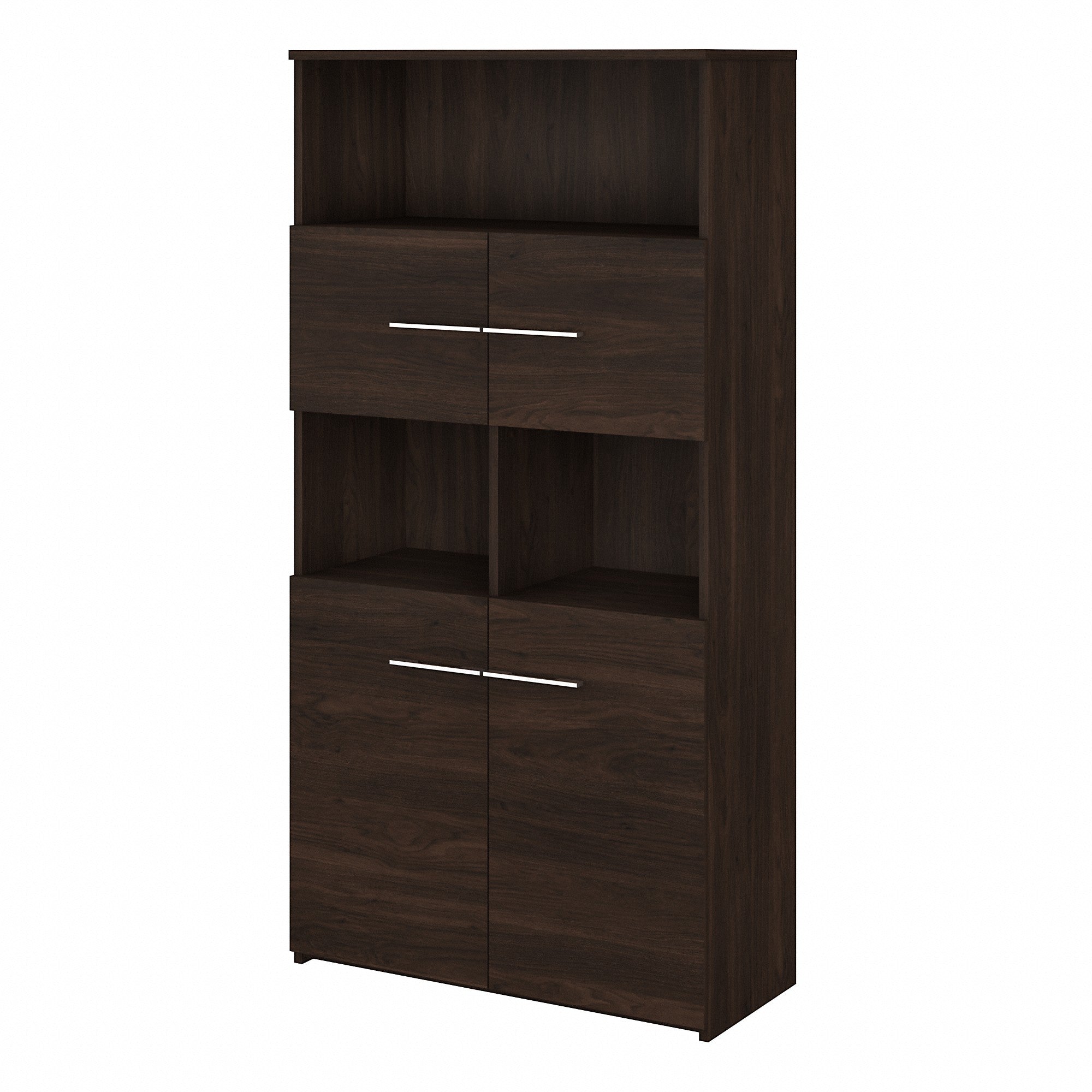 Bush Business Furniture Office 500 5 Shelf Bookcase with Doors