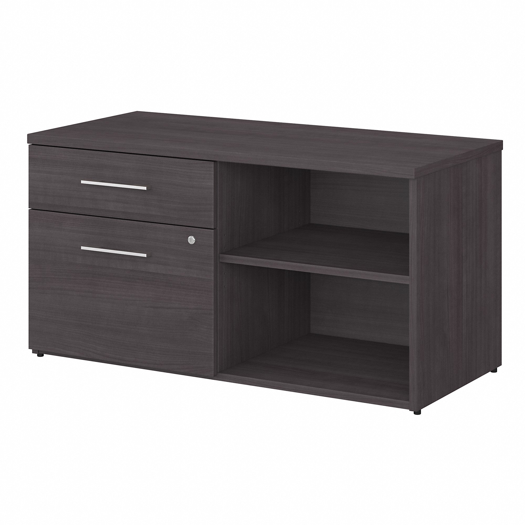 Bush Business Furniture Office 500 Low Storage Cabinet with Drawers and Shelves