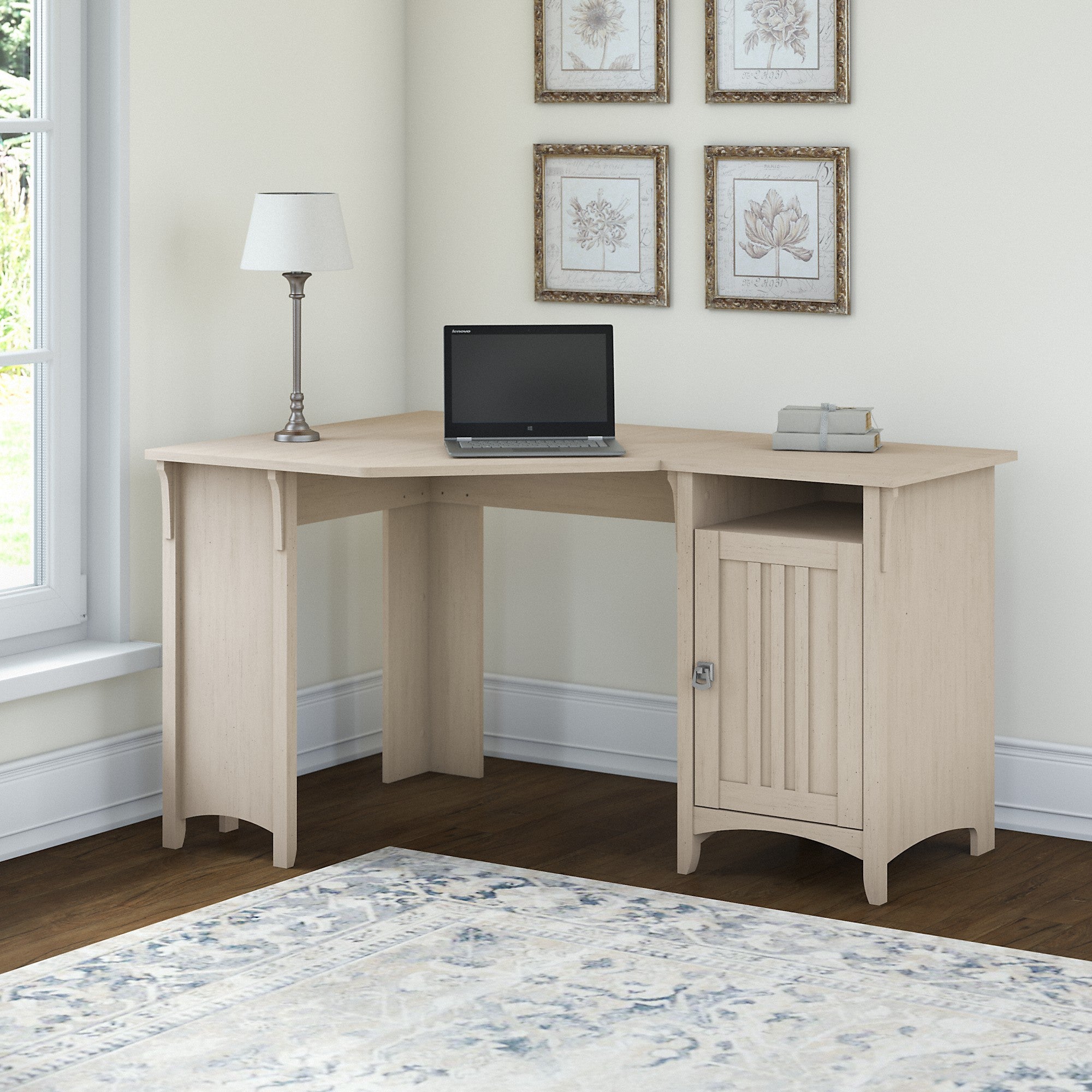 Bush Furniture Salinas 55W Corner Desk with Storage