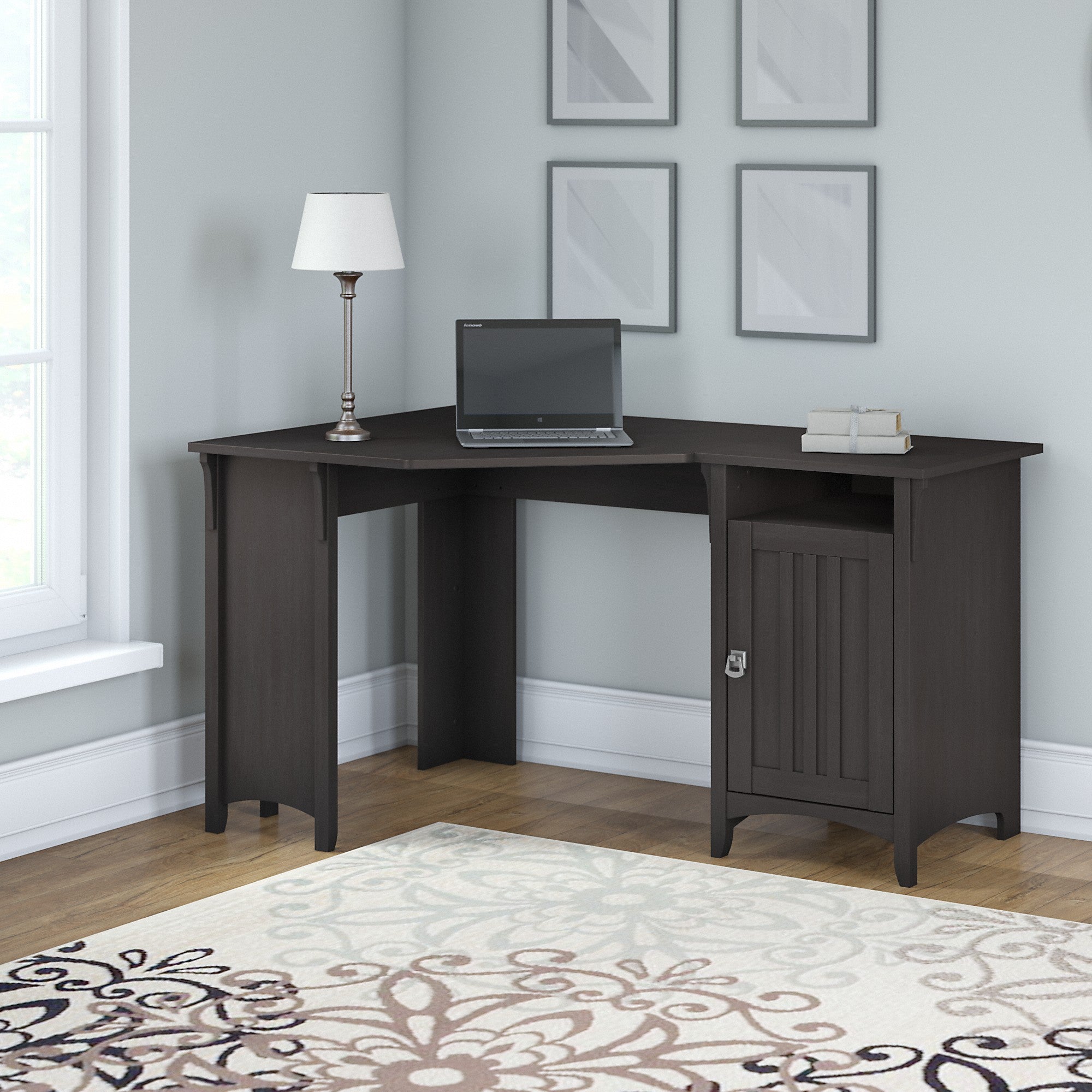 Bush Furniture Salinas 55W Corner Desk with Storage