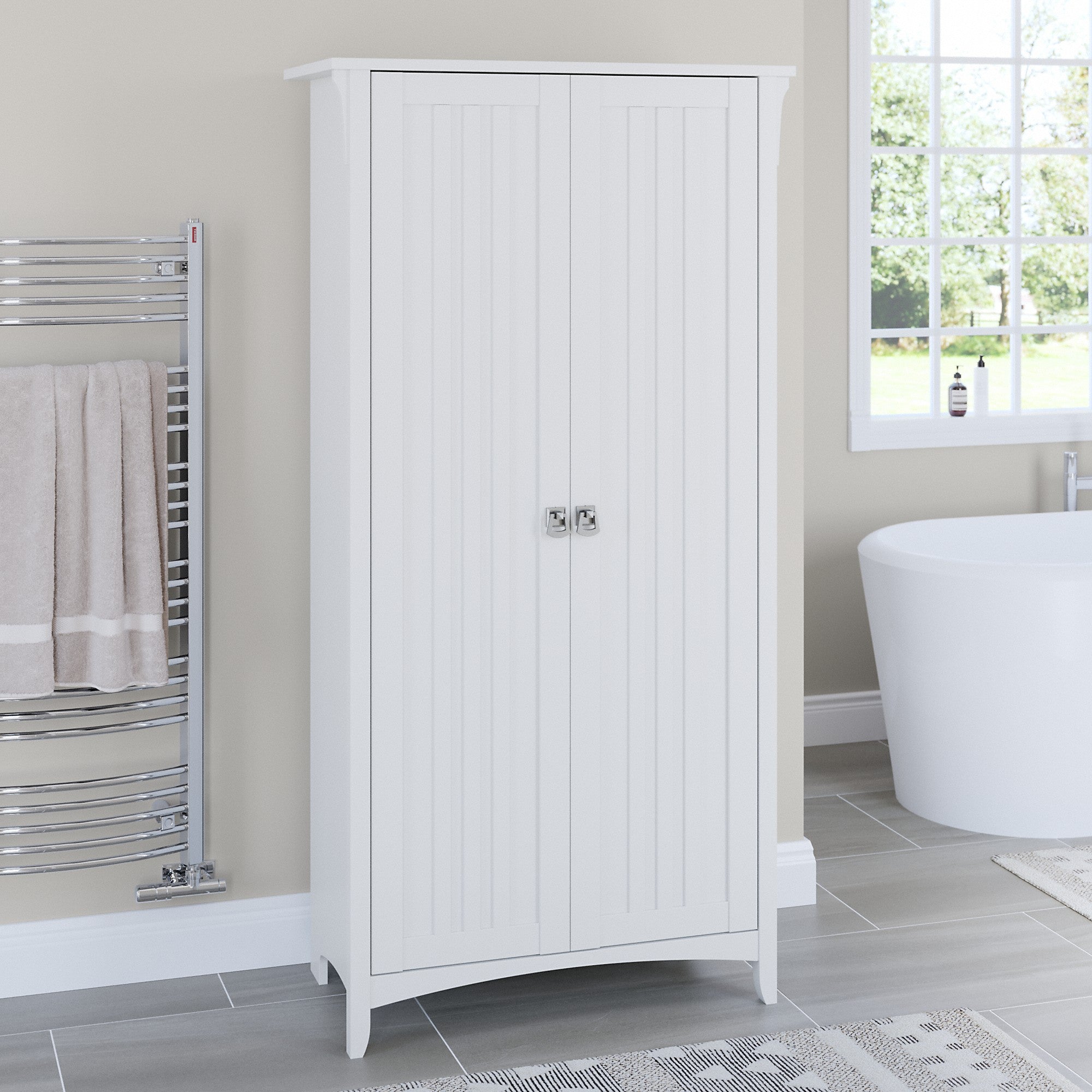 Bush Furniture Salinas Bathroom Storage Cabinet with Doors