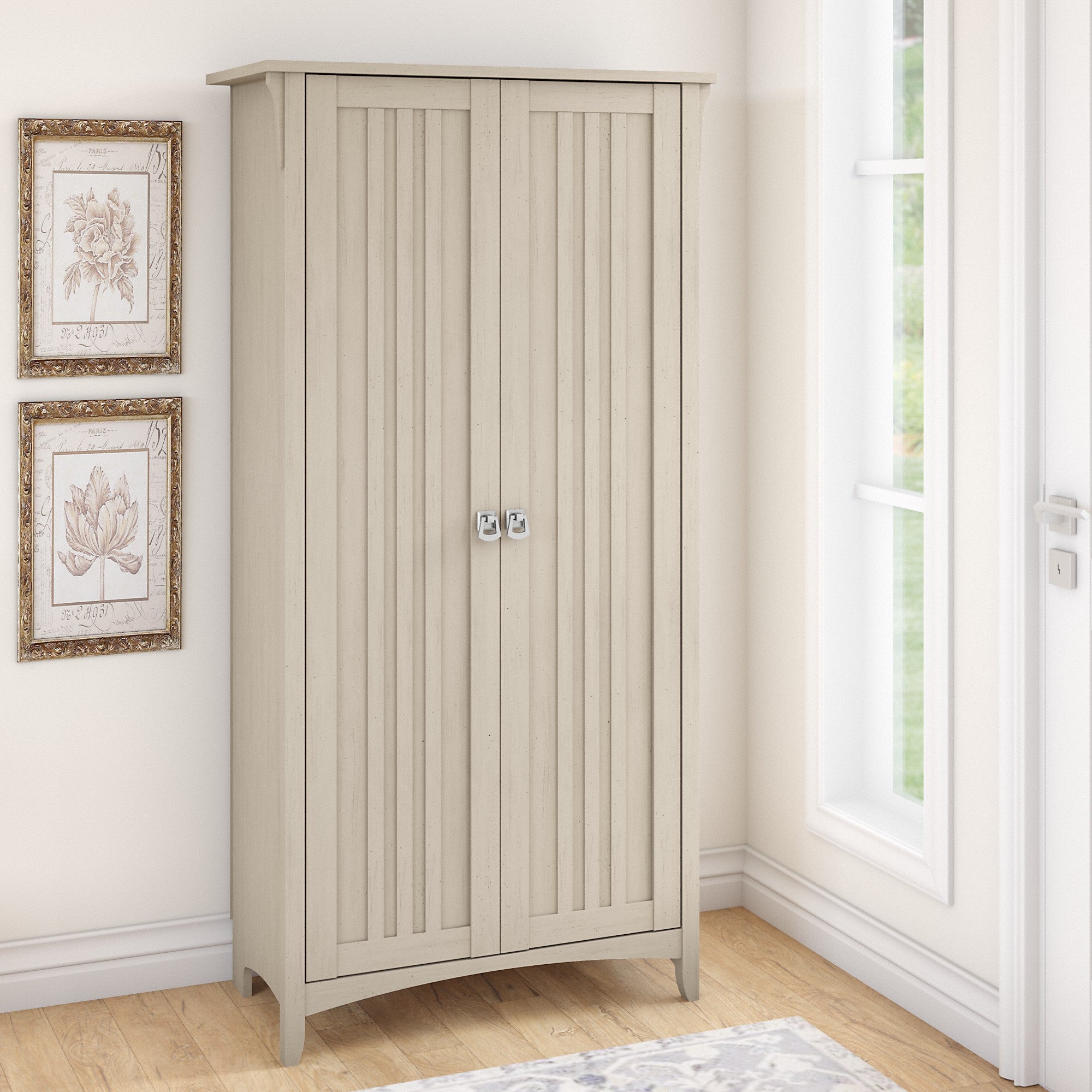 Bush Furniture Salinas Tall Storage Cabinet with Doors