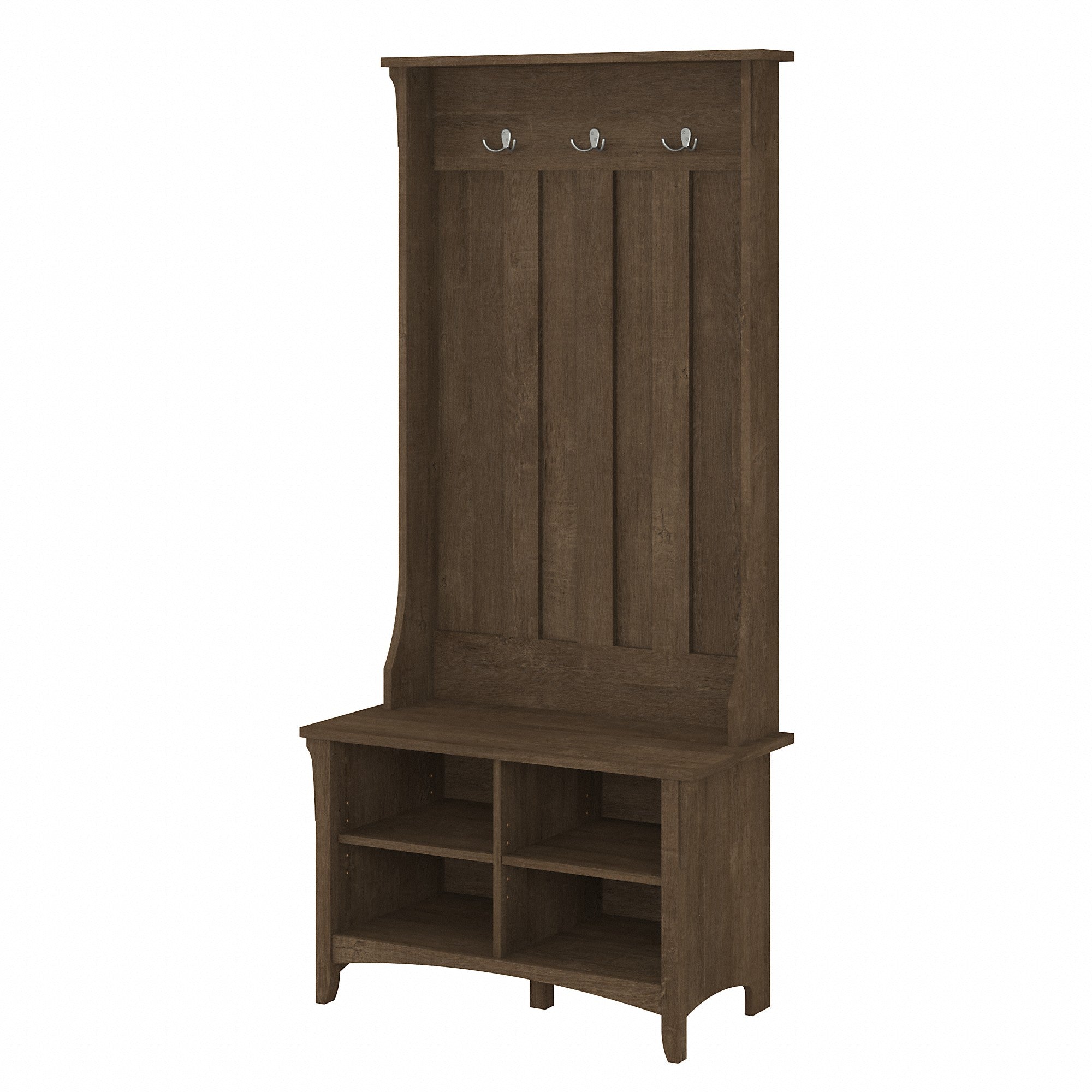 Bush Furniture Salinas Hall Tree with Shoe Storage Bench