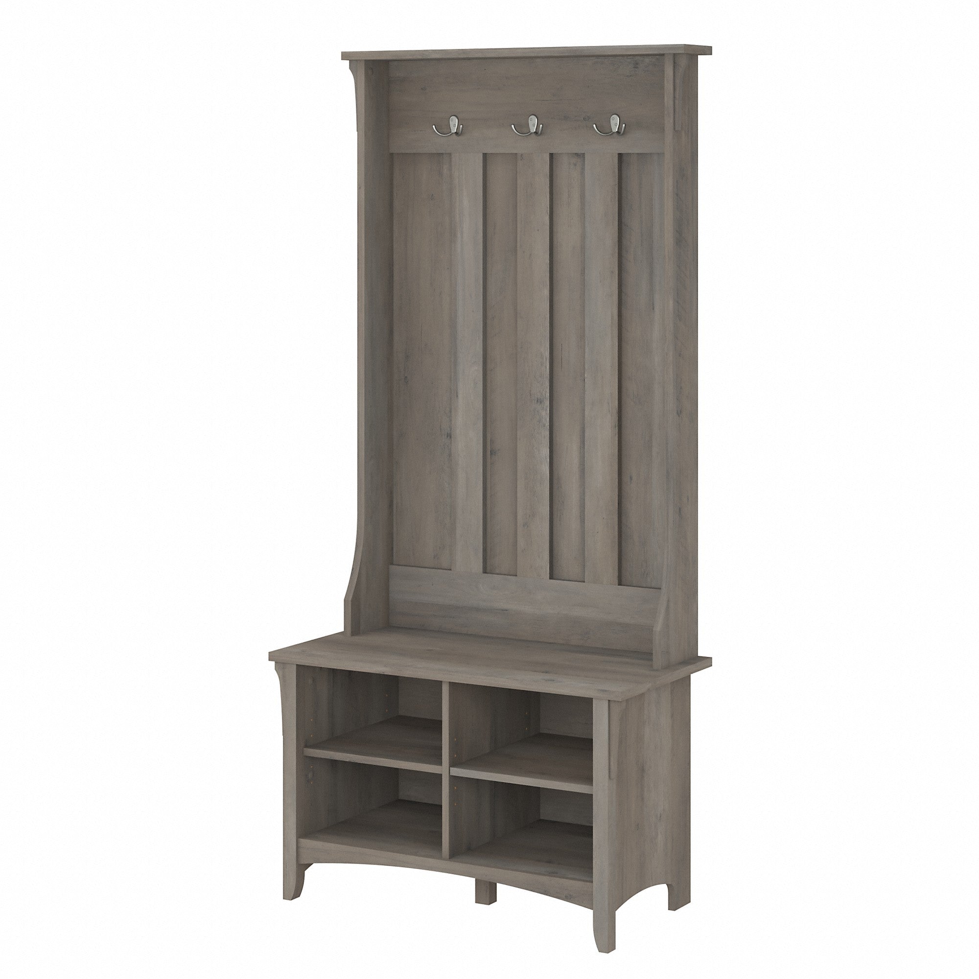 Bush Furniture Salinas Hall Tree with Shoe Storage Bench