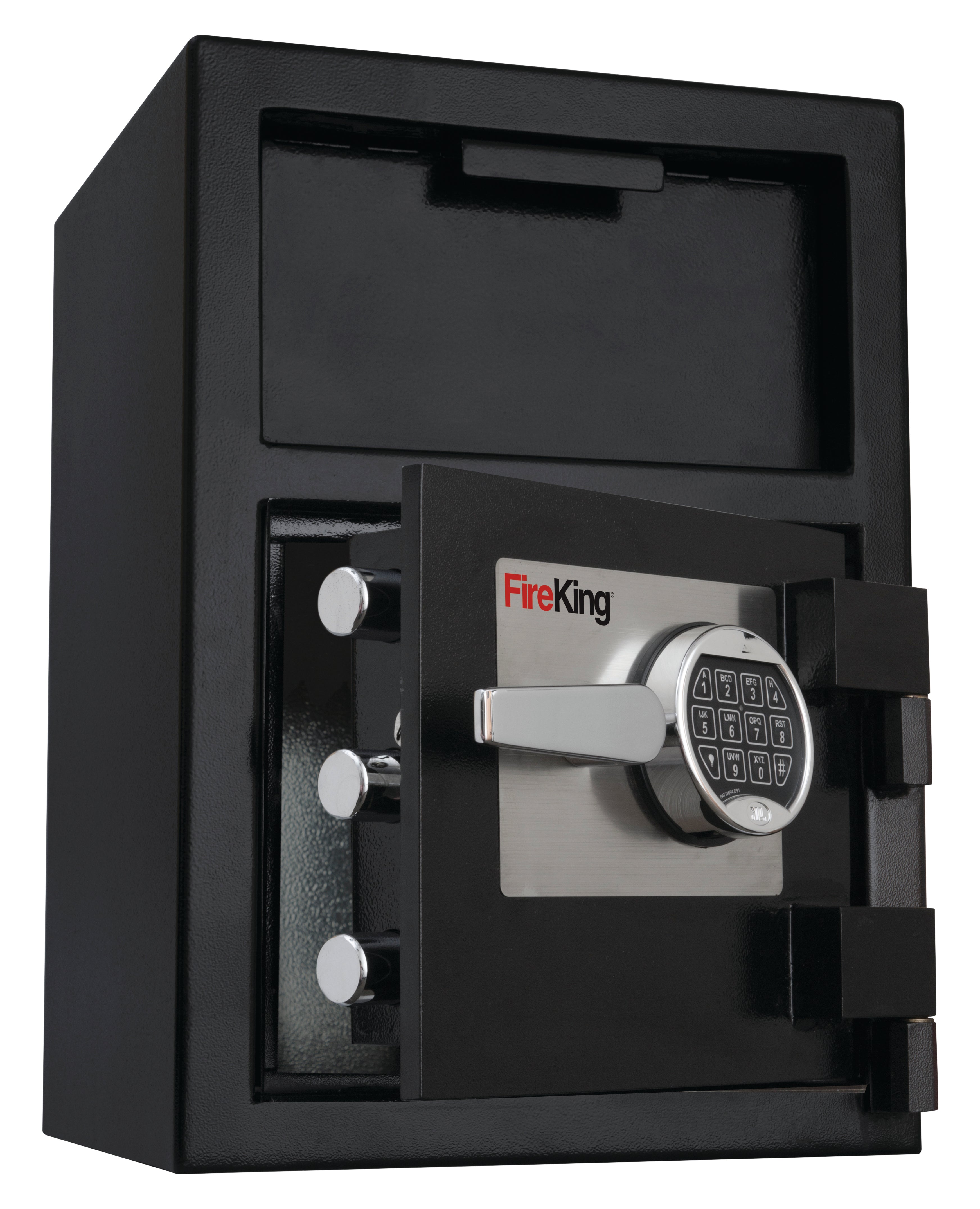 Depository safe with anti-fish, 6-inch drop slot