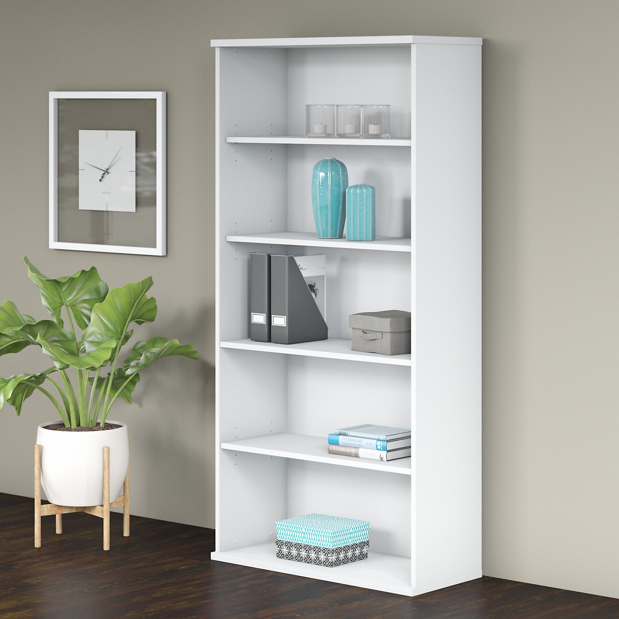 Bush Business Furniture Studio C 5 Shelf Bookcase