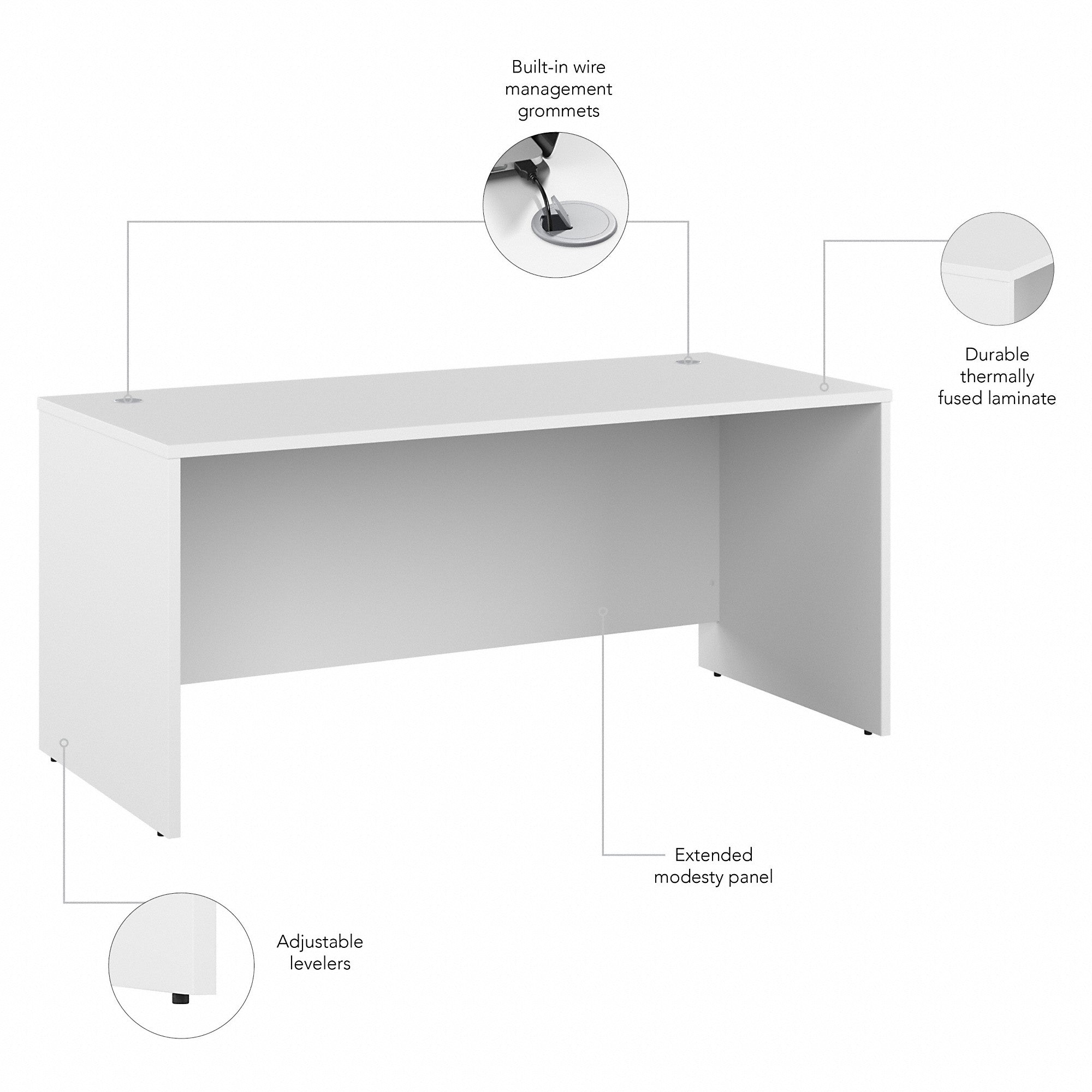 Bush Business Furniture Studio C 66W x 30D Office Desk