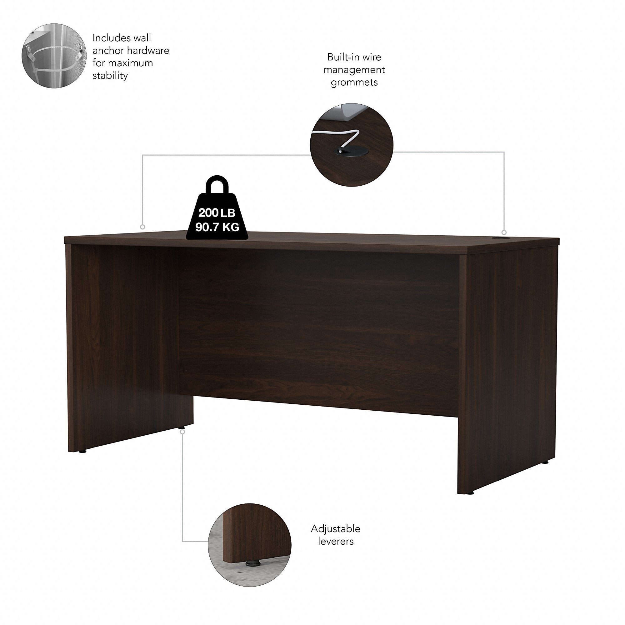 Bush Business Furniture Studio C 60W x 30D Office Desk