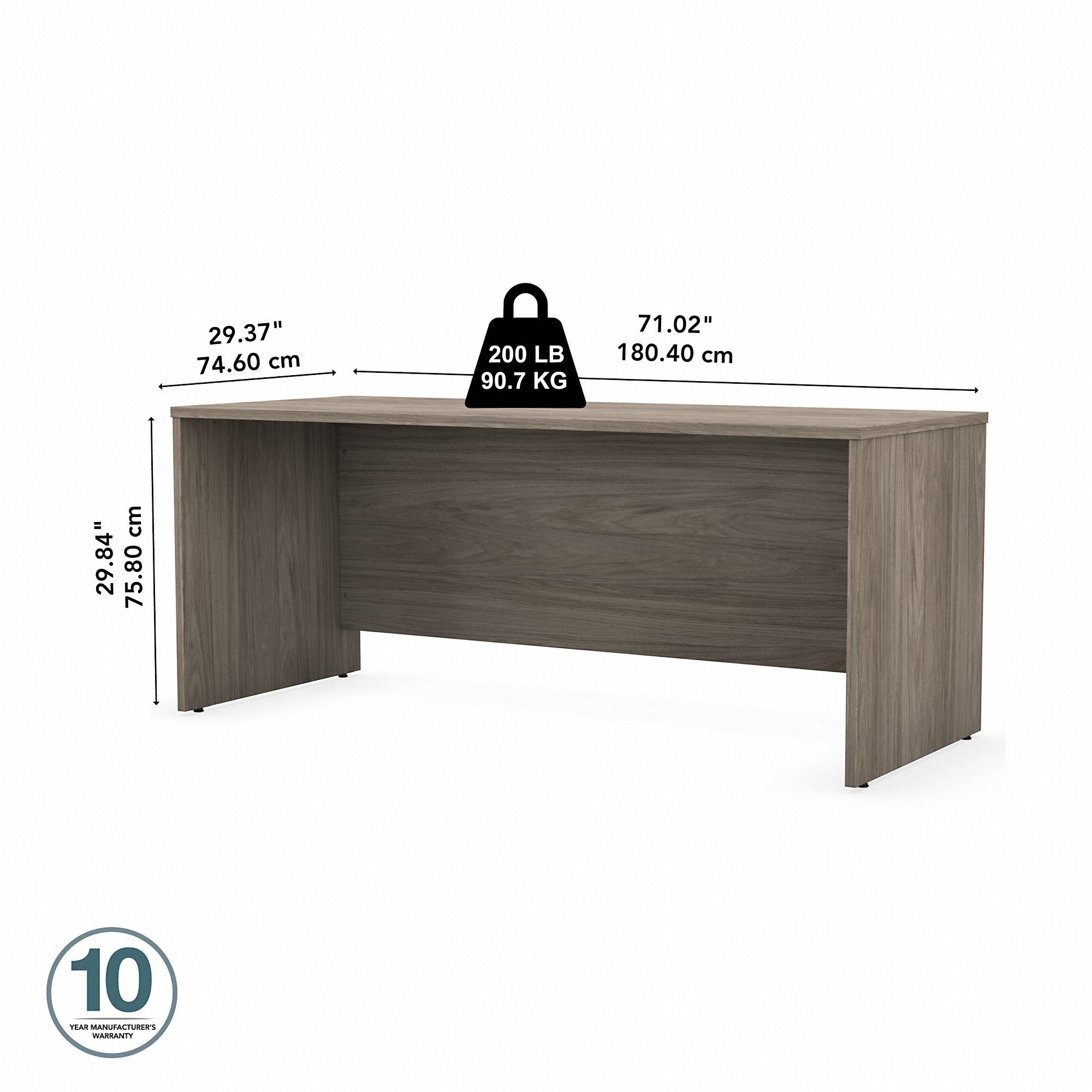 Bush Business Furniture Studio C 72W x 30D Office Desk