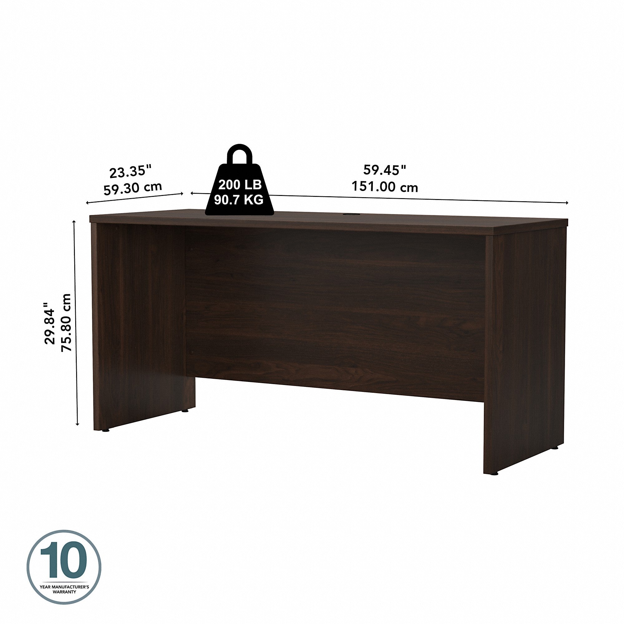 Bush Business Furniture Studio C 60W x 24D Credenza Desk