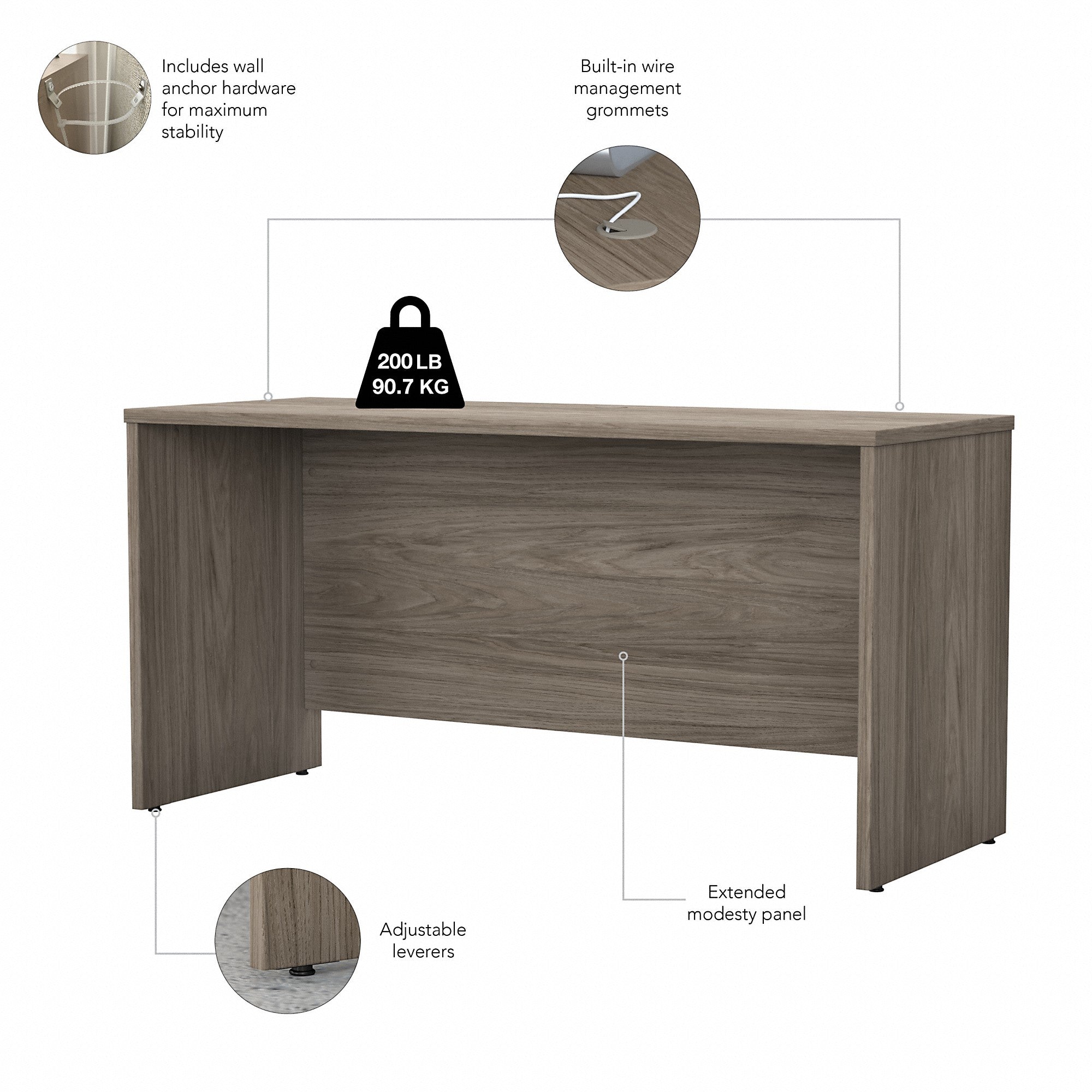 Bush Business Furniture Studio C 60W x 24D Credenza Desk