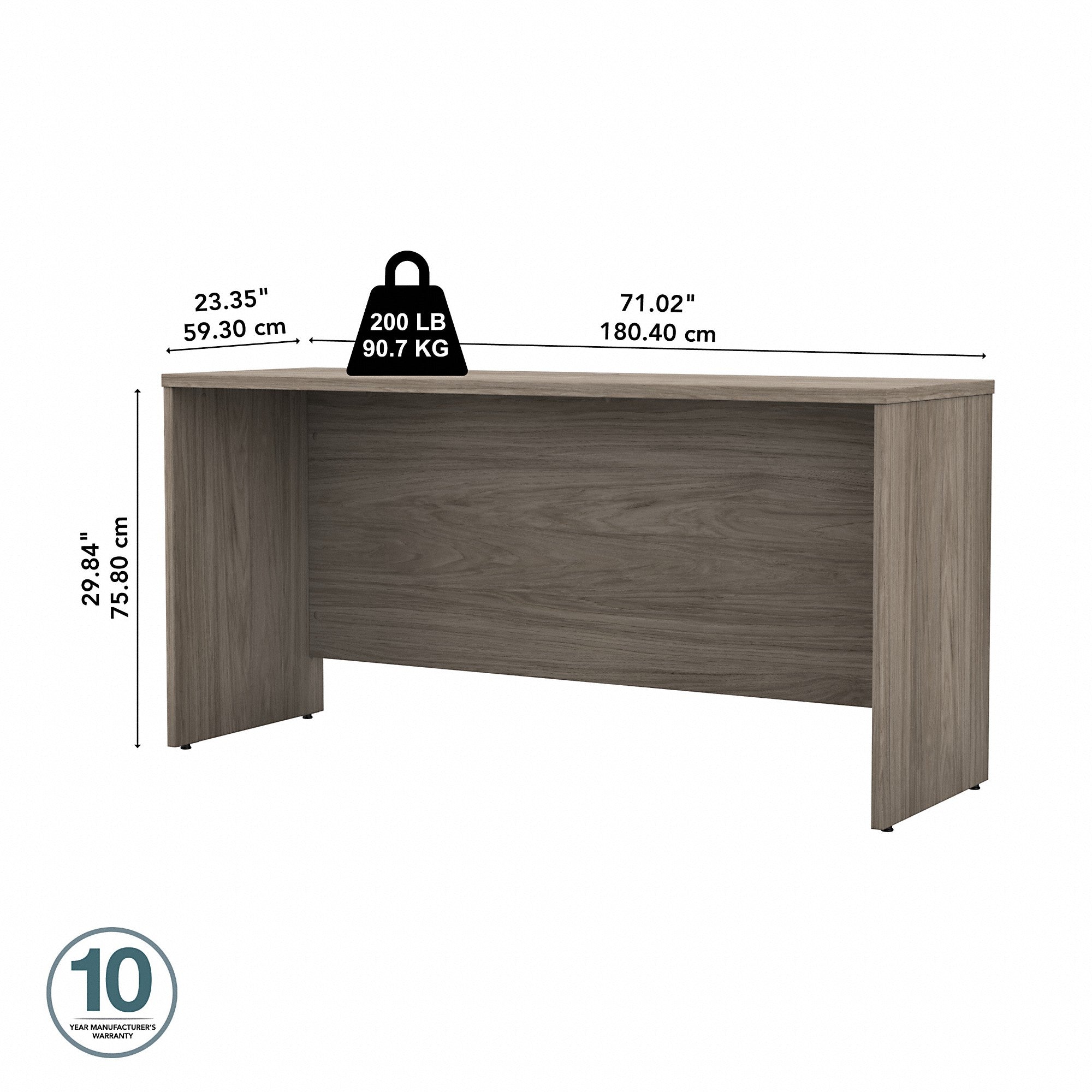 Bush Business Furniture Studio C 72W x 24D Credenza Desk