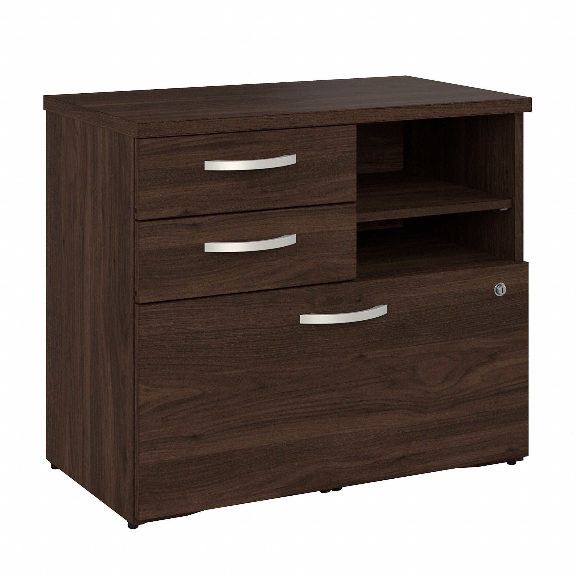 Bush Business Furniture Studio C Office Storage Cabinet with Drawers and Shelves