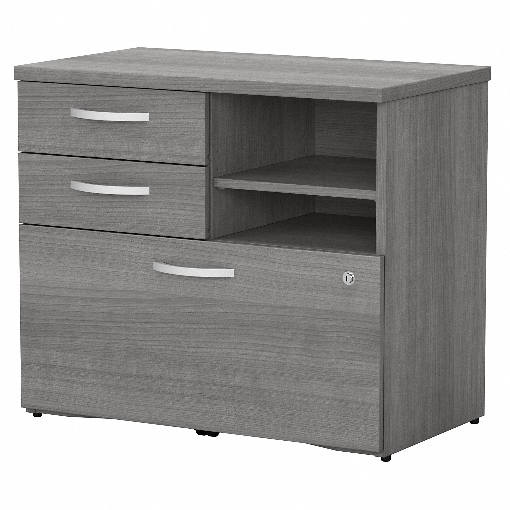 Bush Business Furniture Studio C Office Storage Cabinet with Drawers and Shelves