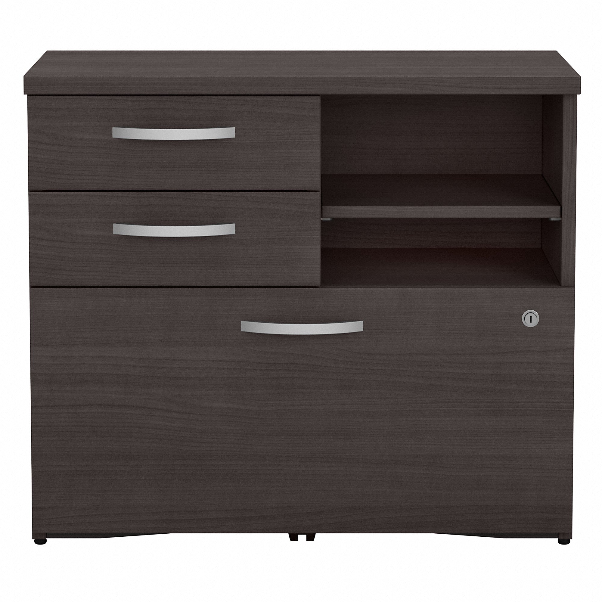 Bush Business Furniture Studio C Office Storage Cabinet with Drawers and Shelves