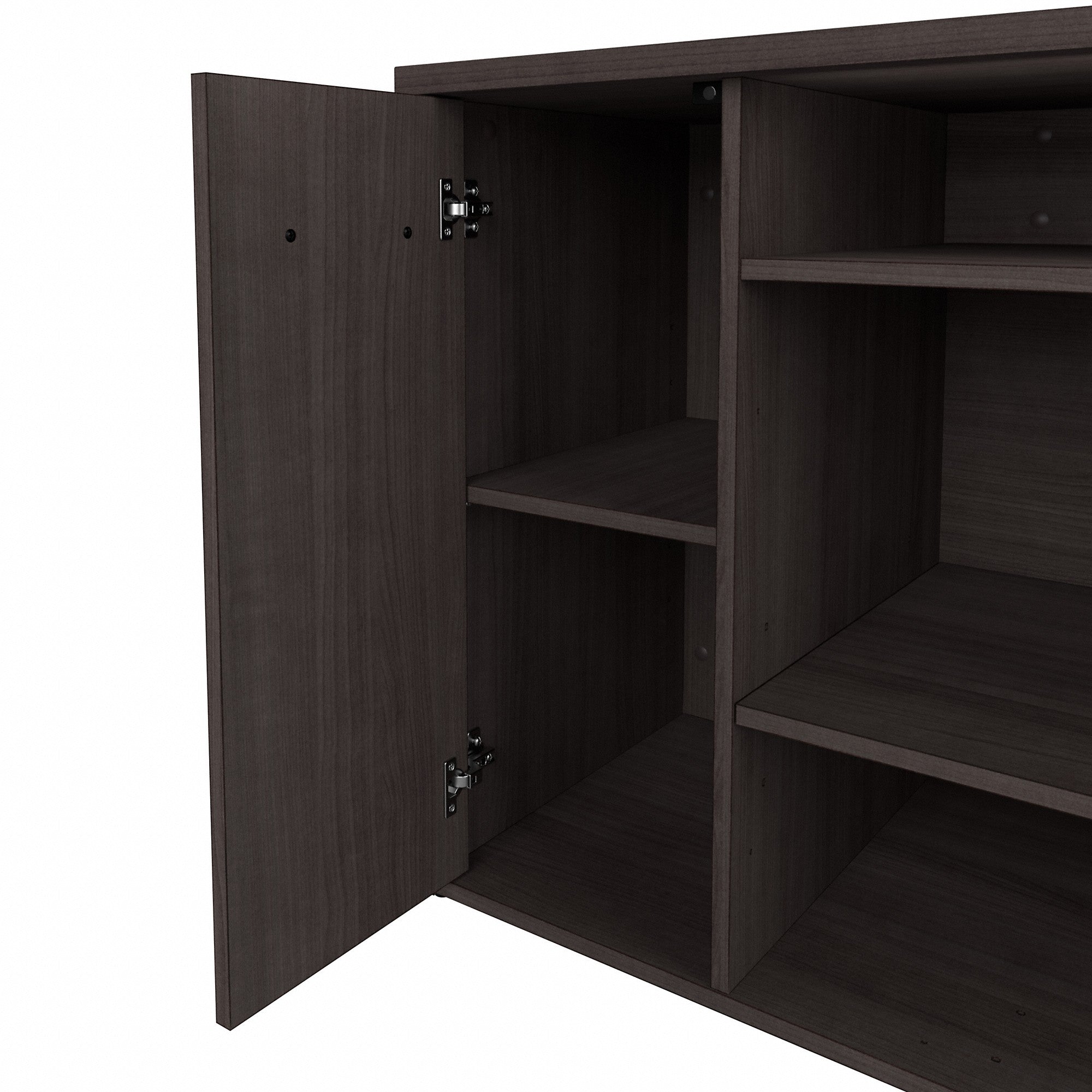 Bush Business Furniture Studio C 48W Office Storage Cabinet with Doors and Shelves