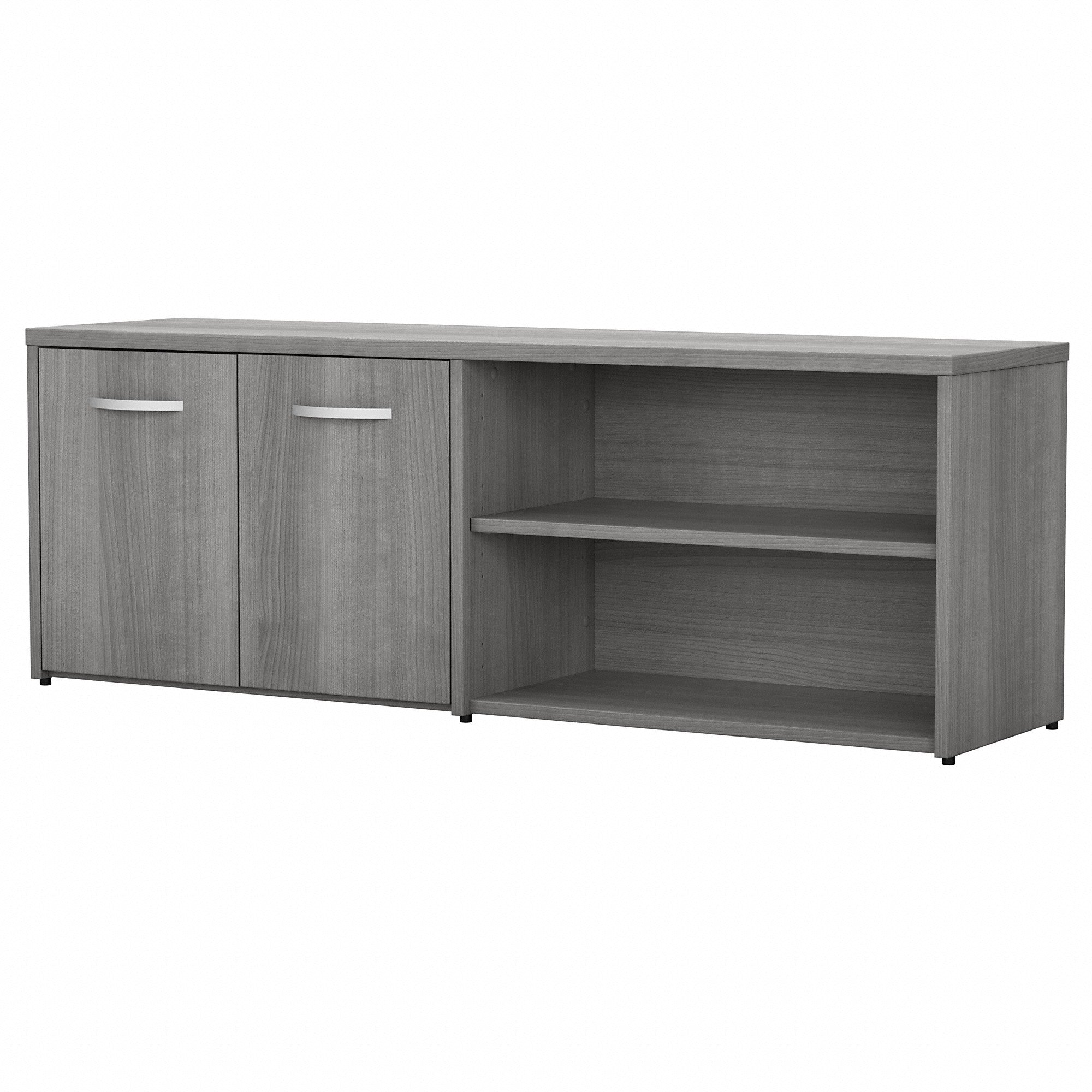 Bush Business Furniture Studio C Low Storage Cabinet with Doors and Shelves