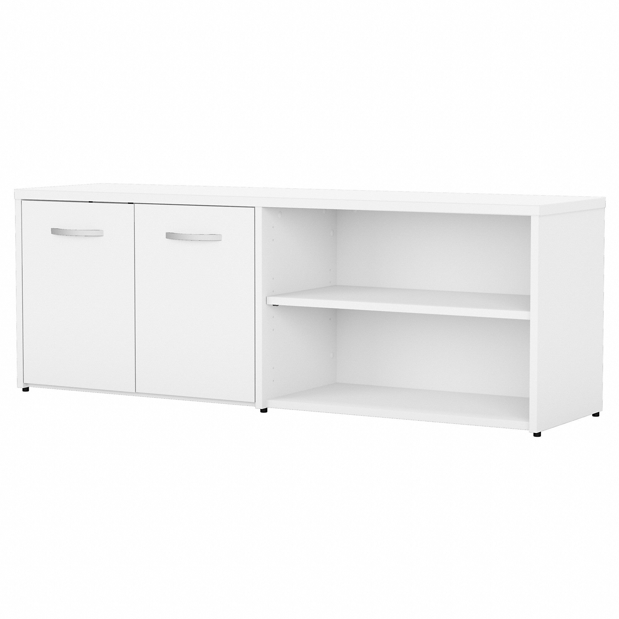 Bush Business Furniture Studio C Low Storage Cabinet with Doors and Shelves