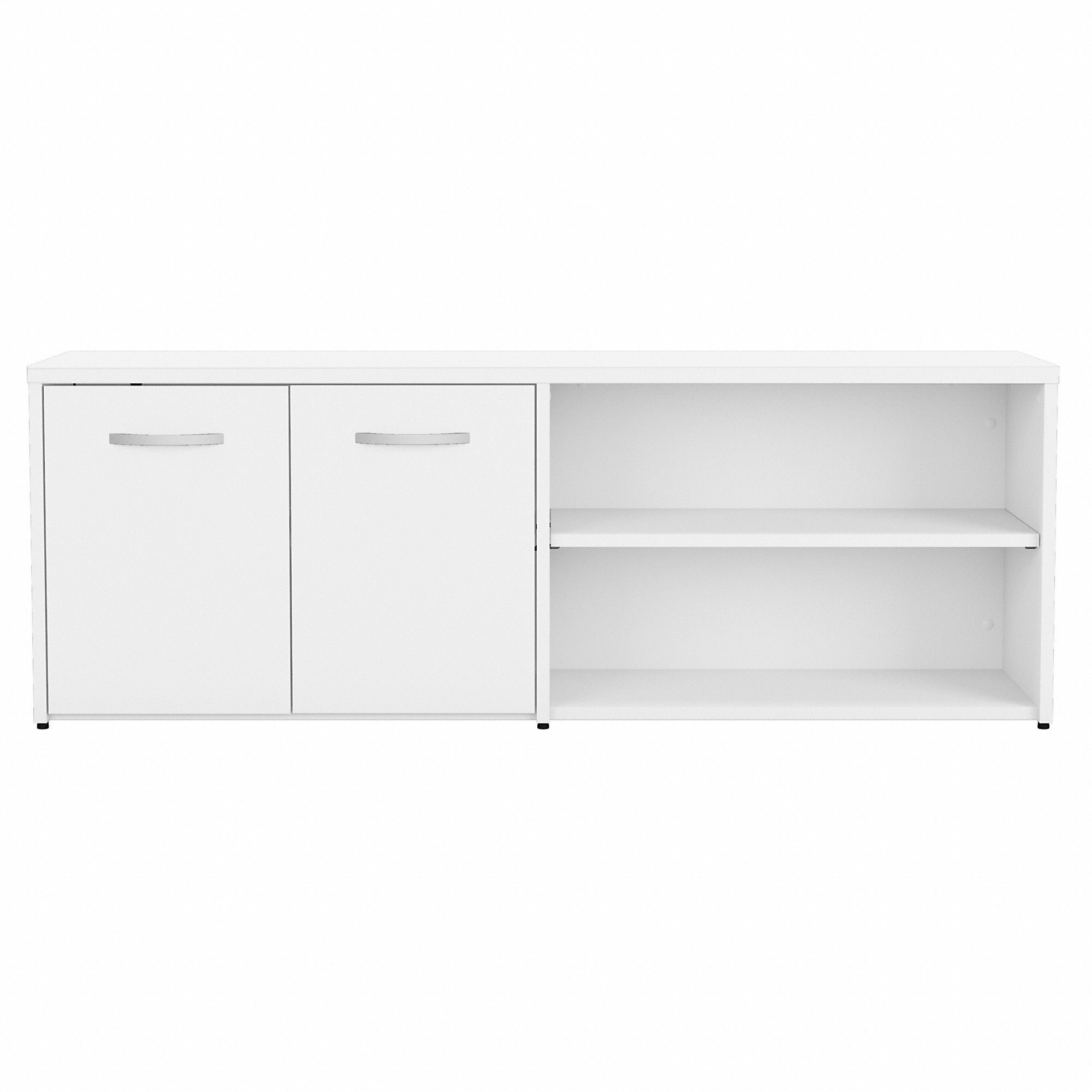 Bush Business Furniture Studio C Low Storage Cabinet with Doors and Shelves