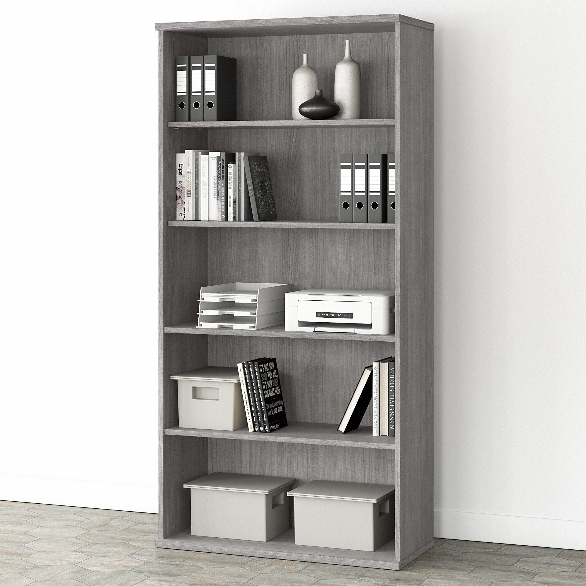 Bush Business Furniture Studio A Tall 5 Shelf Bookcase