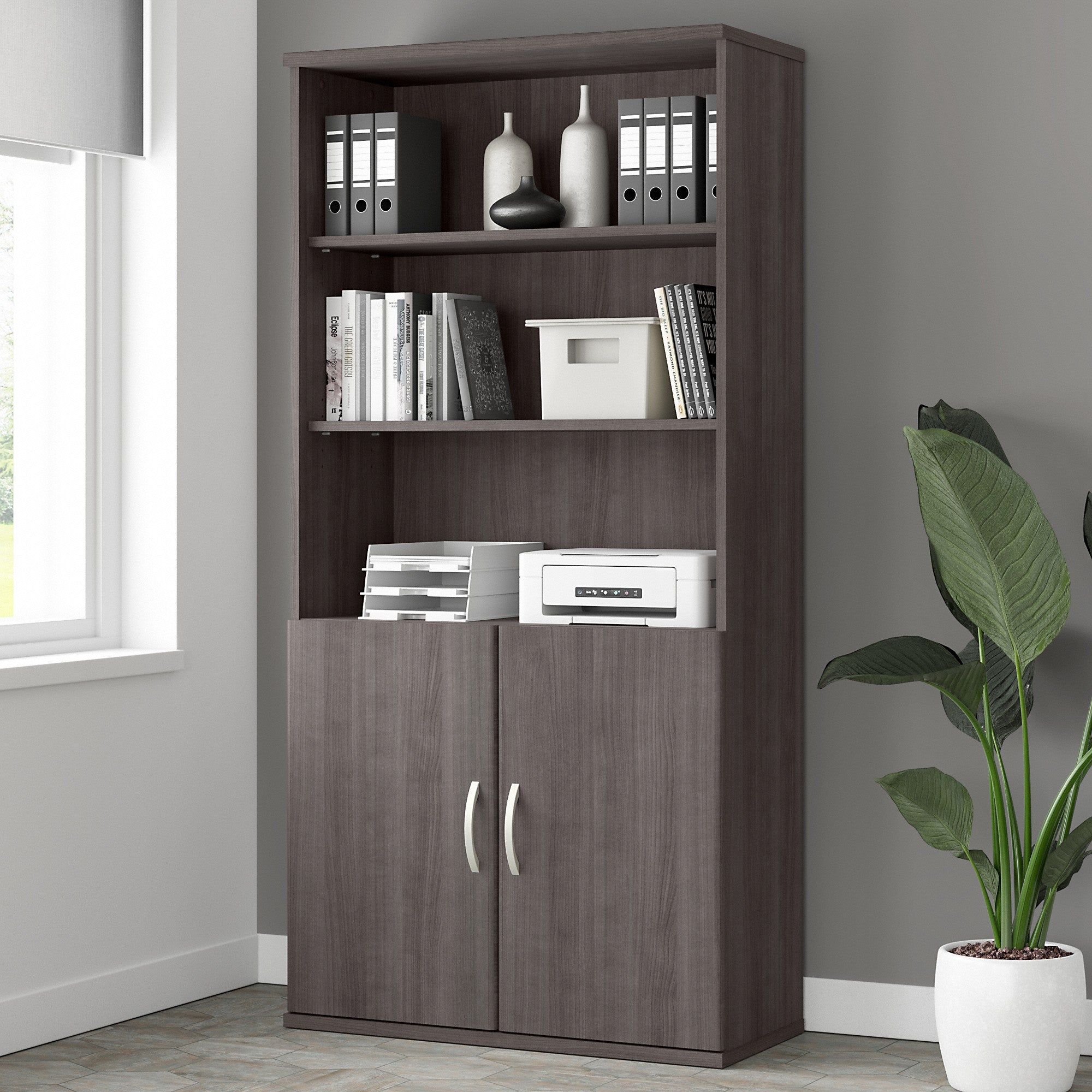 Bush Business Furniture Studio A Tall 5 Shelf Bookcase