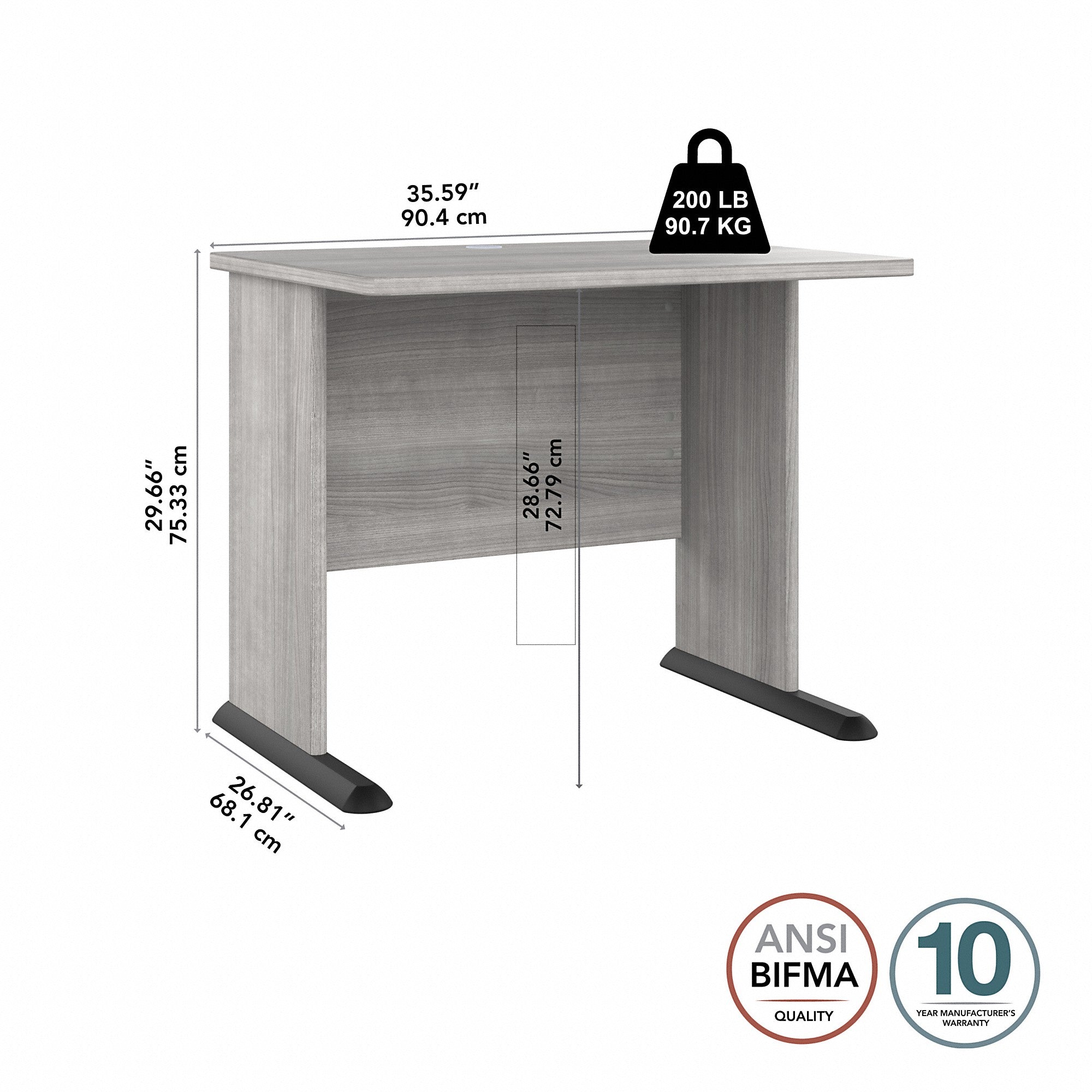 Bush Business Furniture Studio A 36W Small Computer Desk