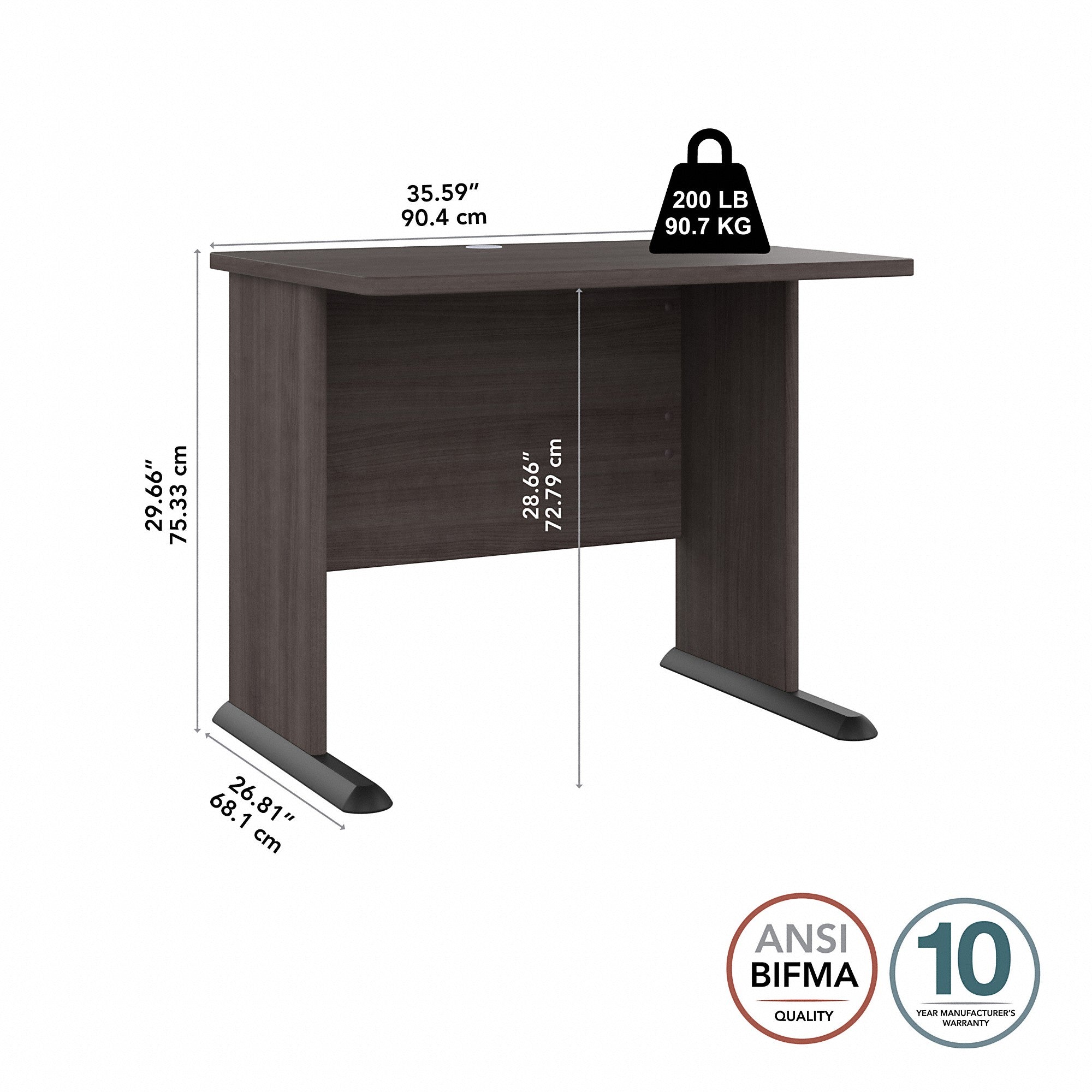 Bush Business Furniture Studio A 36W Small Computer Desk