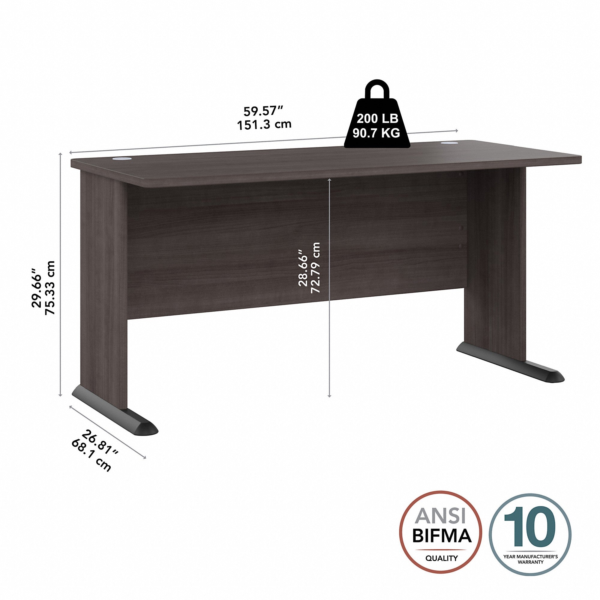 Bush Business Furniture Studio A 60W Computer Desk